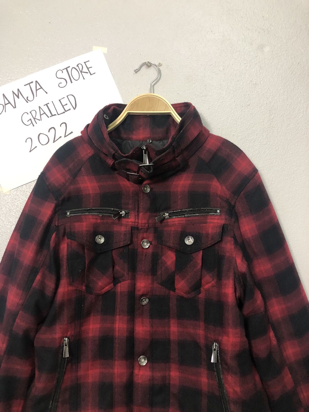 Japanese Brand Vintage Double Focus Zipper Ups Plaid Jacket Size US M / EU 48-50 / 2 - 4 Thumbnail