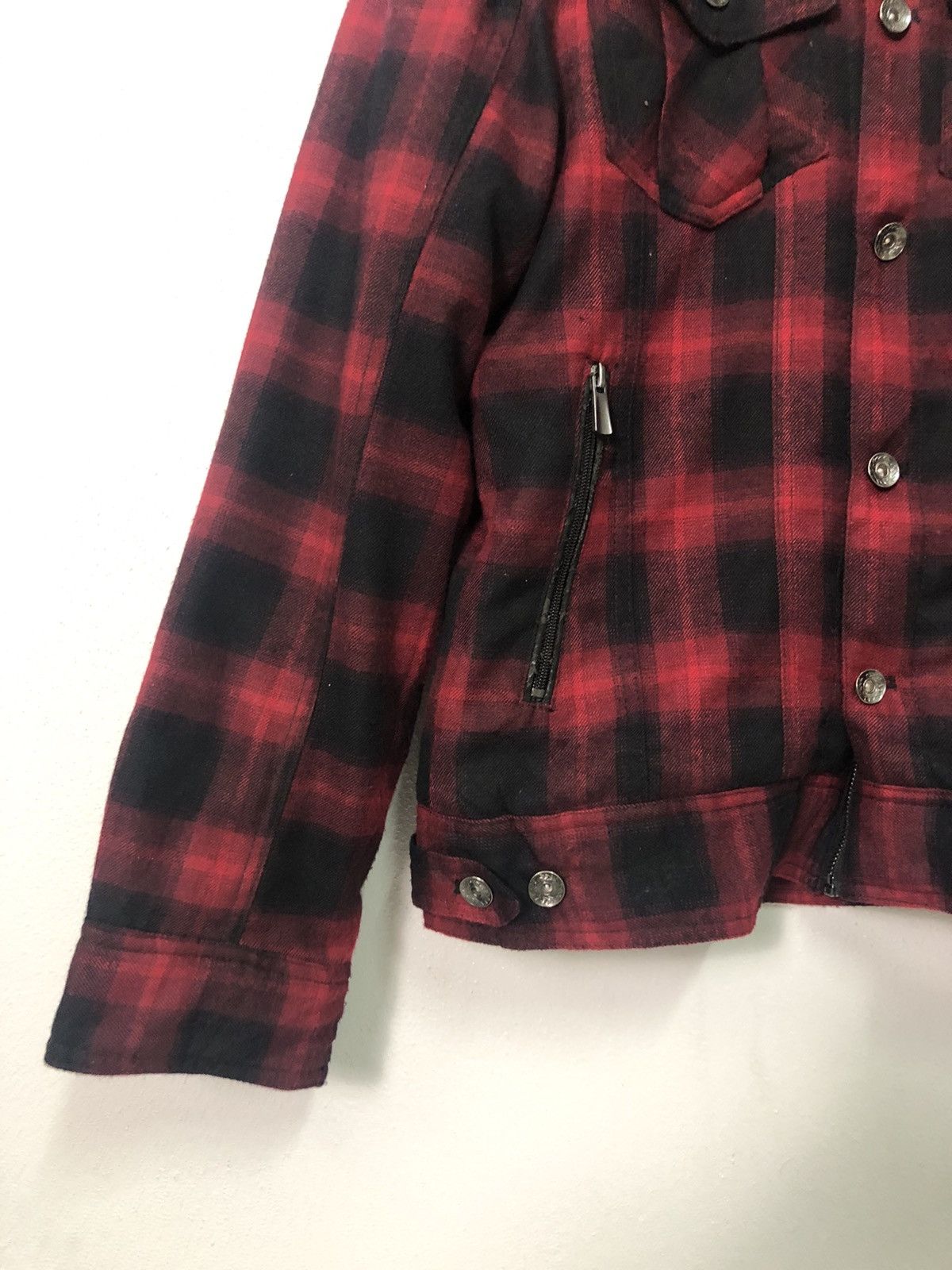 Japanese Brand Vintage Double Focus Zipper Ups Plaid Jacket Size US M / EU 48-50 / 2 - 3 Thumbnail