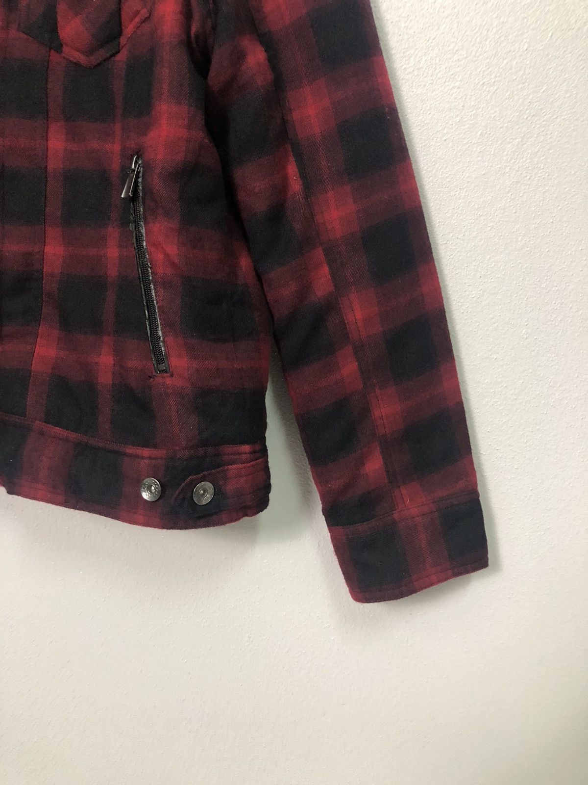 Japanese Brand Vintage Double Focus Zipper Ups Plaid Jacket Size US M / EU 48-50 / 2 - 2 Thumbnail