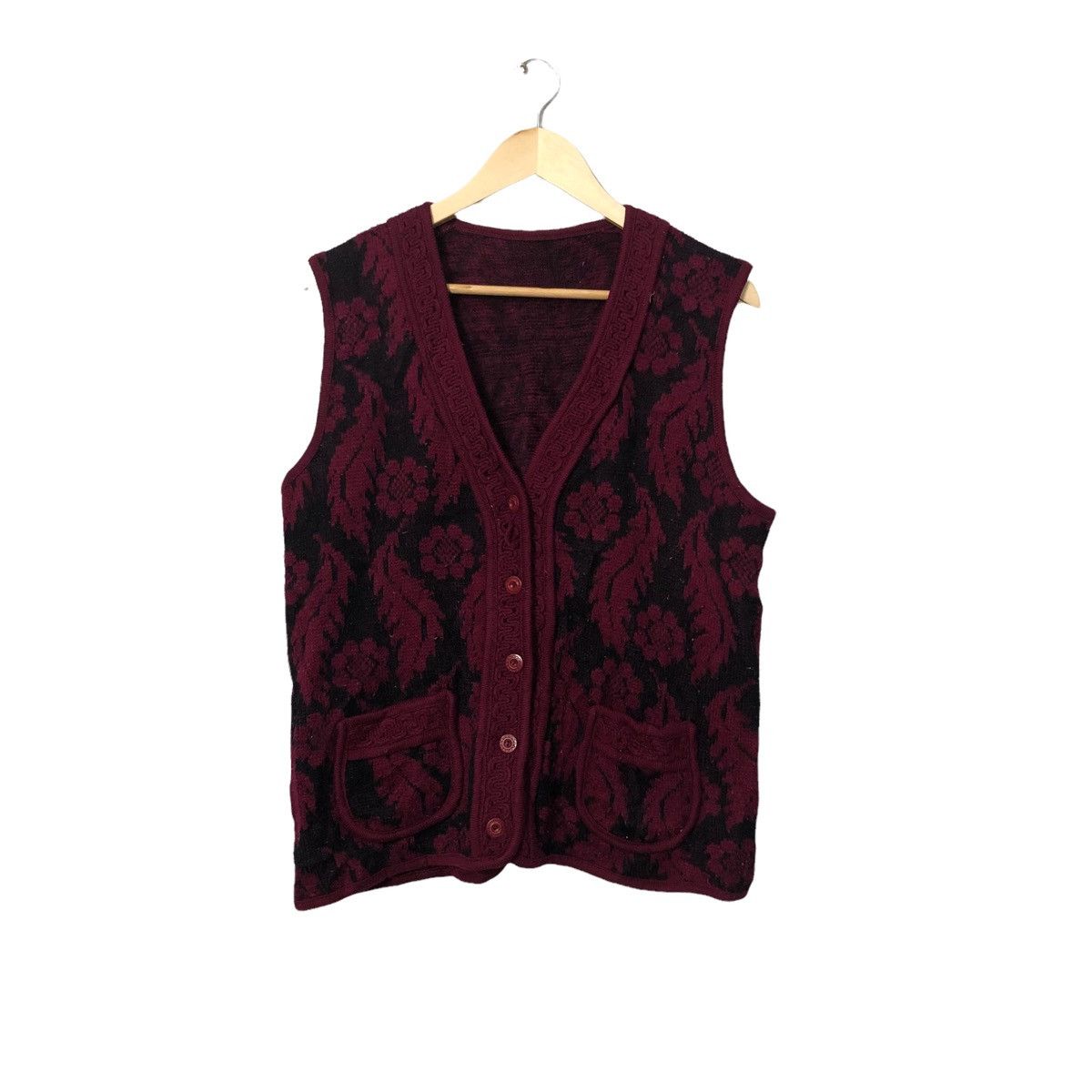 Aran Isles Knitwear Vintage Unbranded Button Ups Knitwear Cardigan Vest Size US M / EU 48-50 / 2 - 1 Thumbnail
