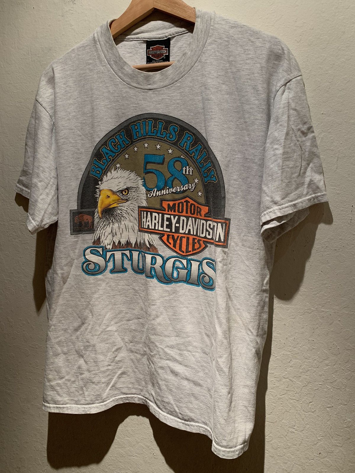 Harley Davidson RARE* Vintage 1998 Harley Davidson Sturgis Single Stitch Tee Size US L / EU 52-54 / 3 - 1 Thumbnail