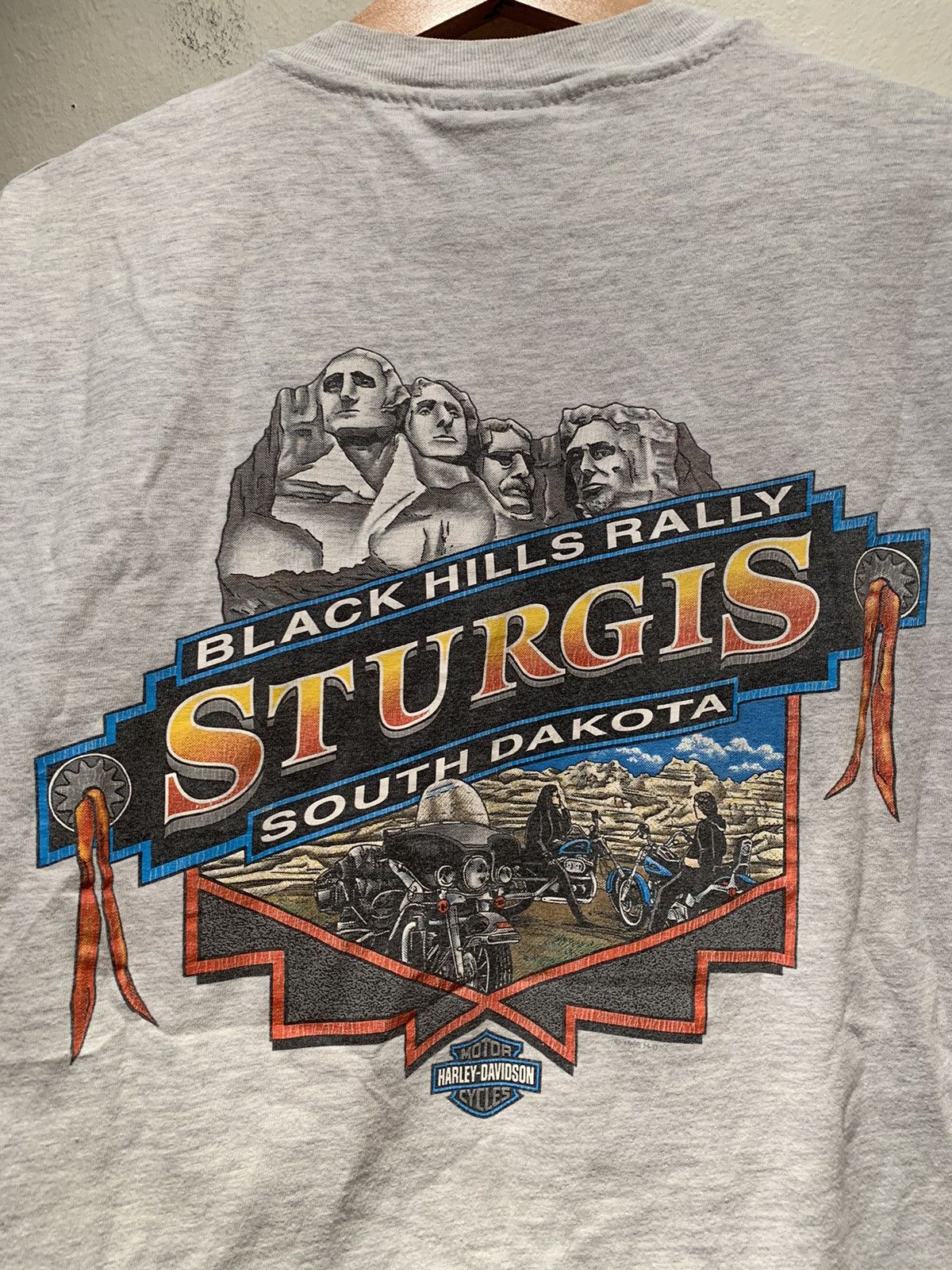 Harley Davidson RARE* Vintage 1998 Harley Davidson Sturgis Single Stitch Tee Size US L / EU 52-54 / 3 - 4 Thumbnail