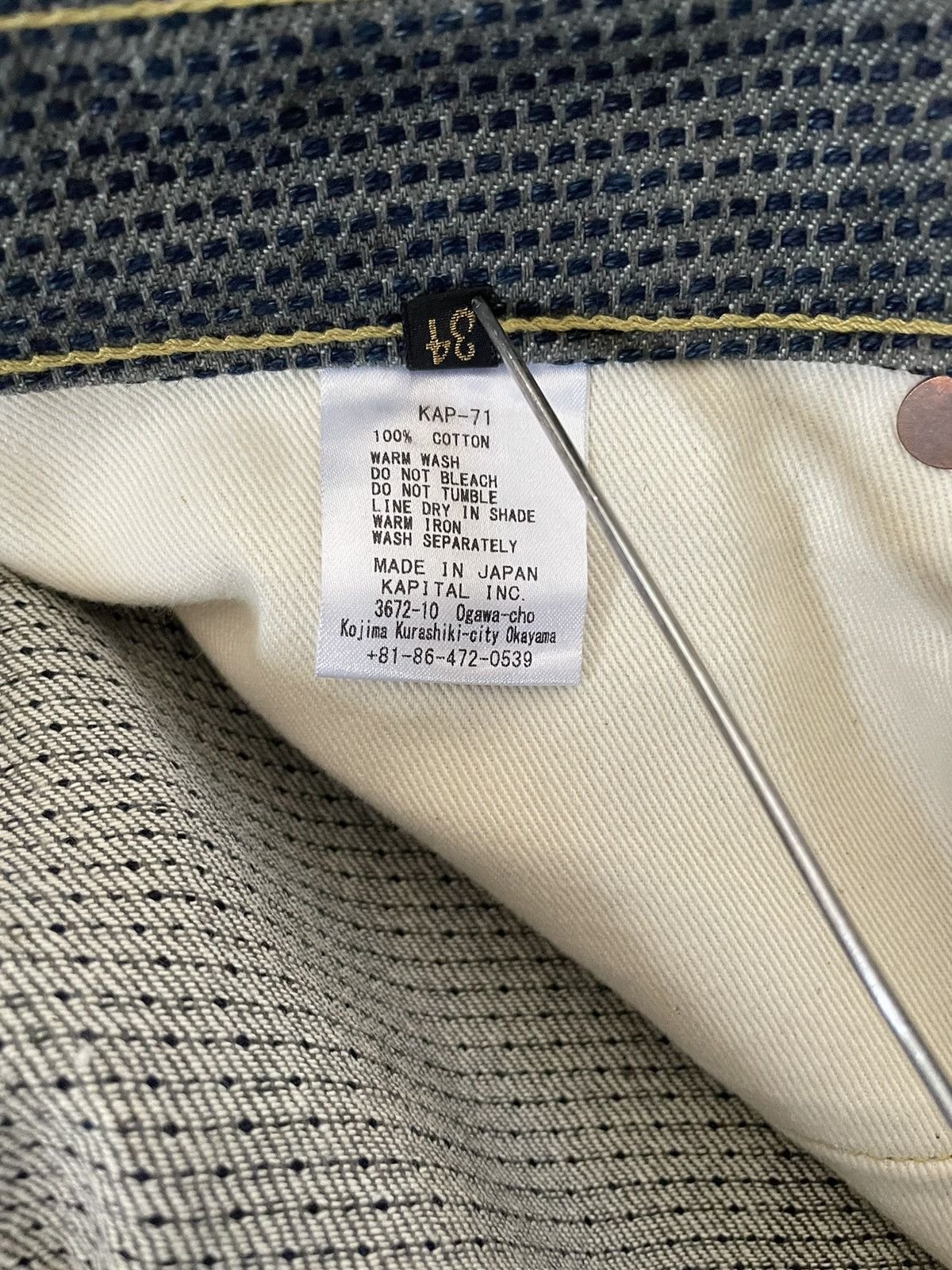 Kapital Kapital Century Denim No. 7+S Denim Jeans - 34 Size US 34 / EU 50 - 8 Thumbnail