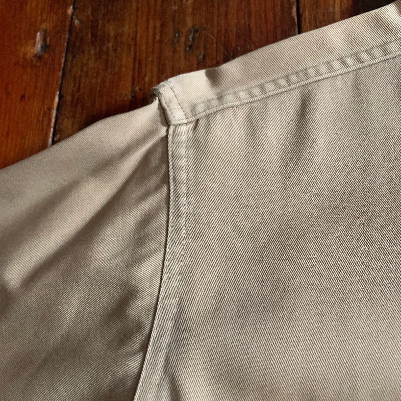 Vintage 40s 50s Sweet Orr Khaki Cotton Sanforized Workwear Shirt Size US M / EU 48-50 / 2 - 8 Thumbnail