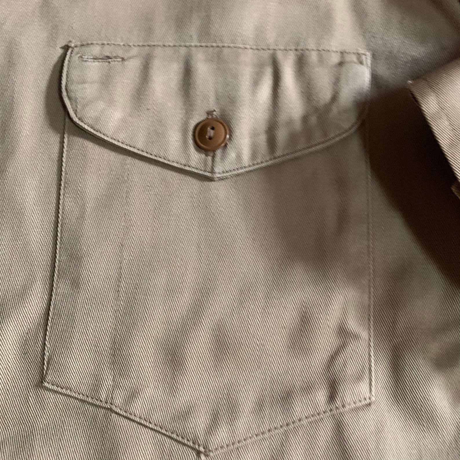 Vintage 40s 50s Sweet Orr Khaki Cotton Sanforized Workwear Shirt Size US M / EU 48-50 / 2 - 6 Thumbnail