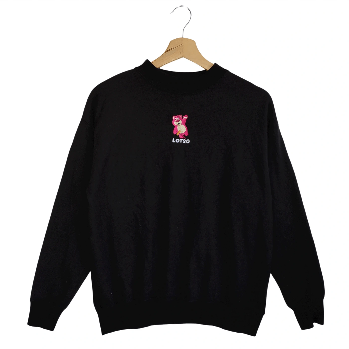 image of Cartoon Network x Character Hero Toy Story Lotso Character Sweatshirts in Black, Women's (Size Medi
