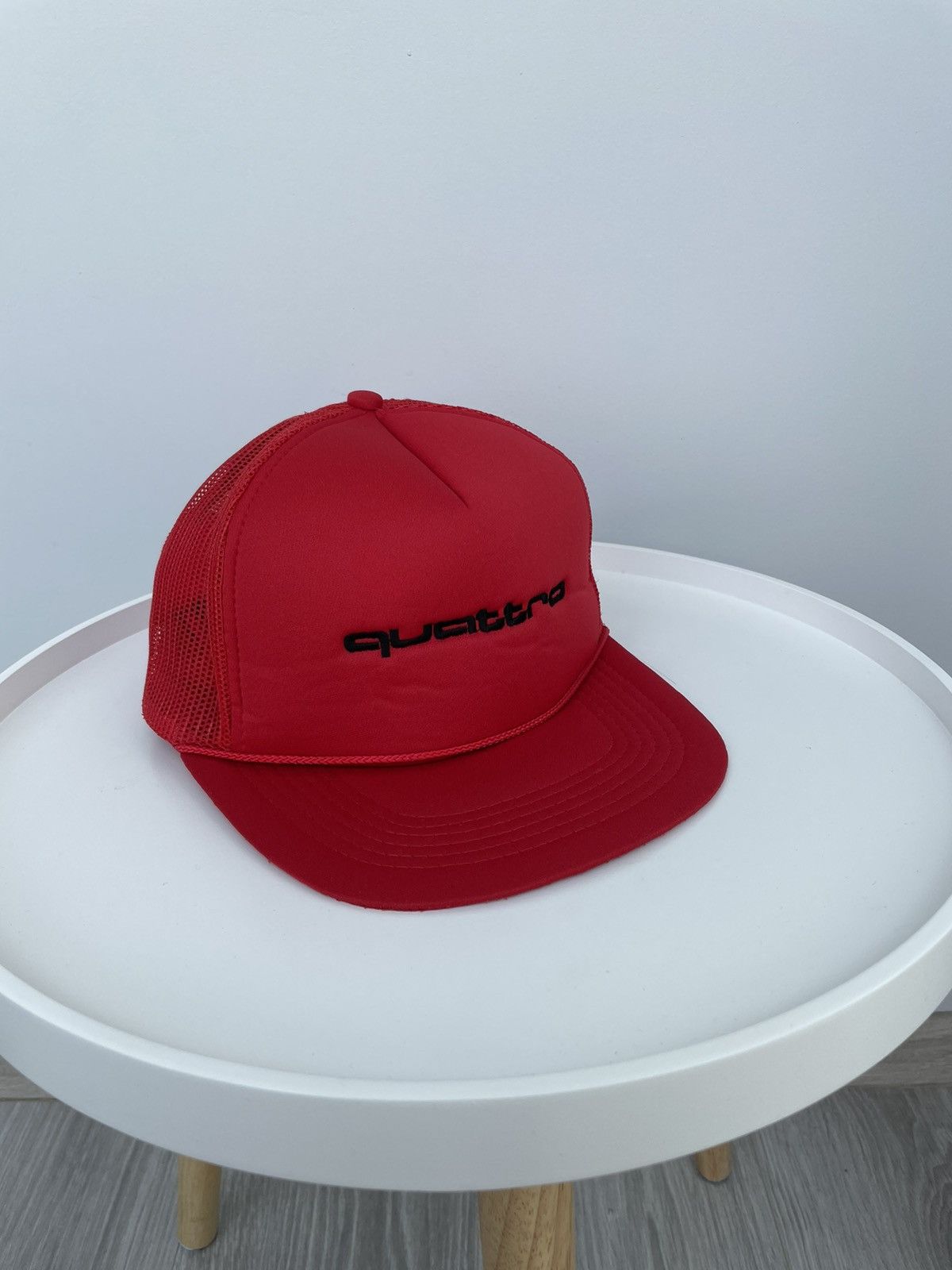 Audi × Vintage Vintage Audi Quattro Racing Cap Hat Size ONE SIZE - 1 Thumbnail
