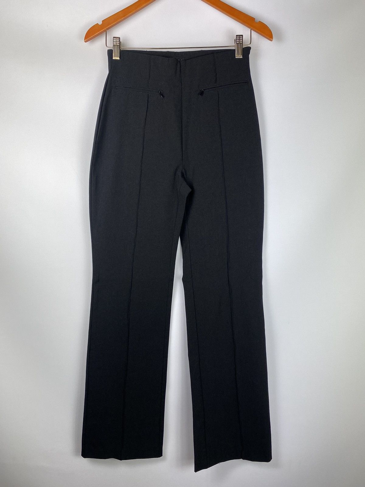 image of Gucci Vintage Women's Nylon Dress Pants Size 40 L Black