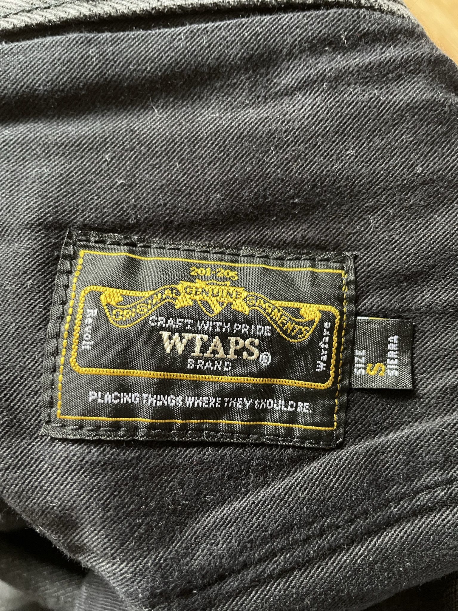 Wtaps WTAPS Black Zipper Pocket Denim Jeans Size US 33 - 8 Thumbnail