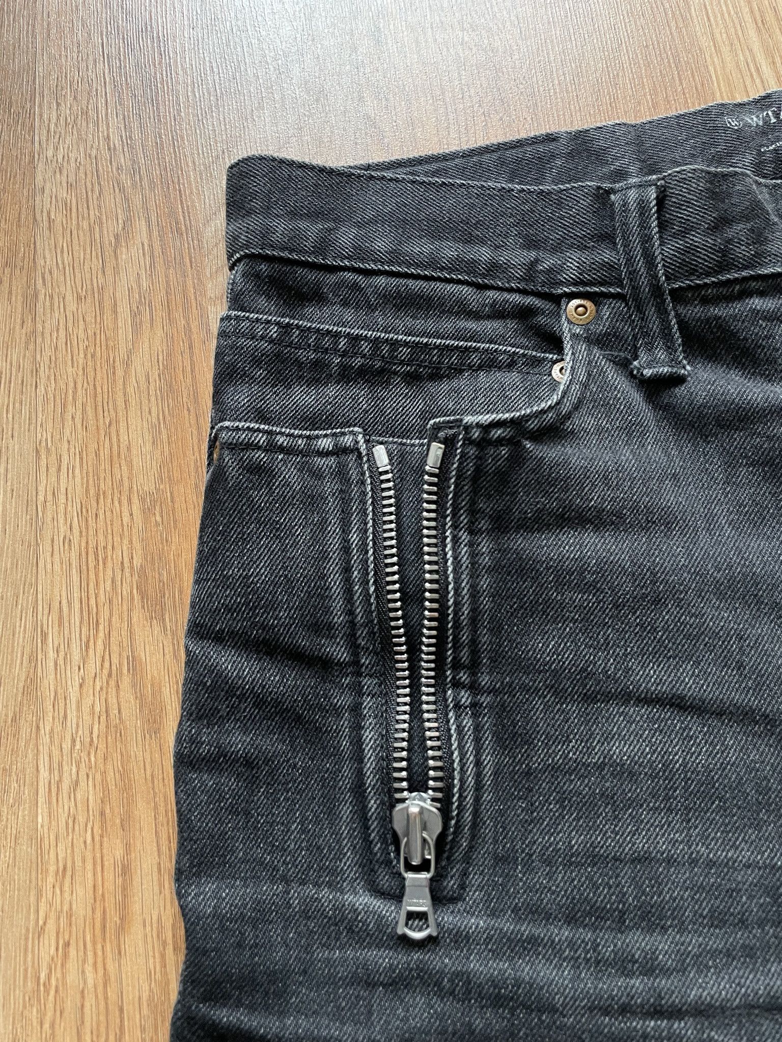Wtaps WTAPS Black Zipper Pocket Denim Jeans Size US 33 - 2 Thumbnail