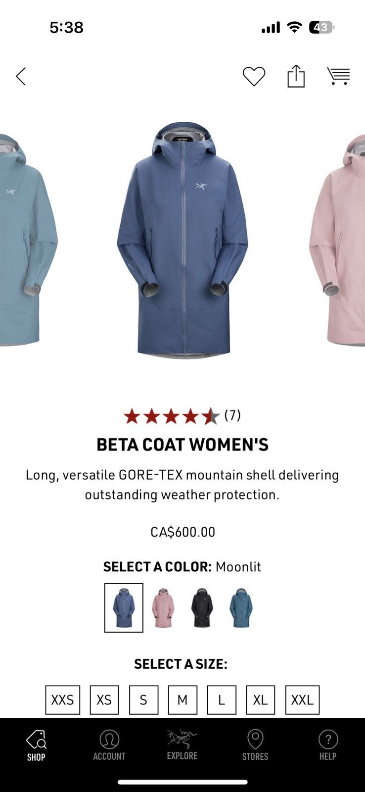 Arc'teryx Brand New With Tags Arcteryx Beta Coat Women’s XXS fits XS Size XXS / US 00 / IT 34 - 5 Thumbnail