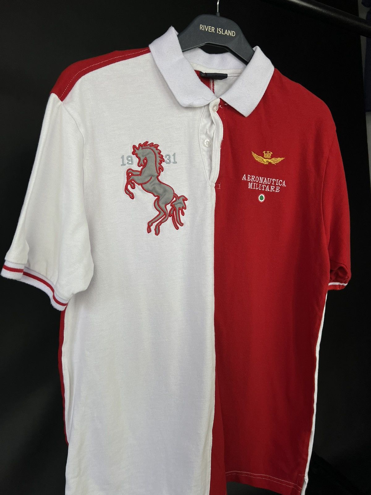 Aeronautica Militare × Vintage VTG T-shirt Aeronautica Military Red with white 1931 Horse Size US XXL / EU 58 / 5 - 3 Thumbnail