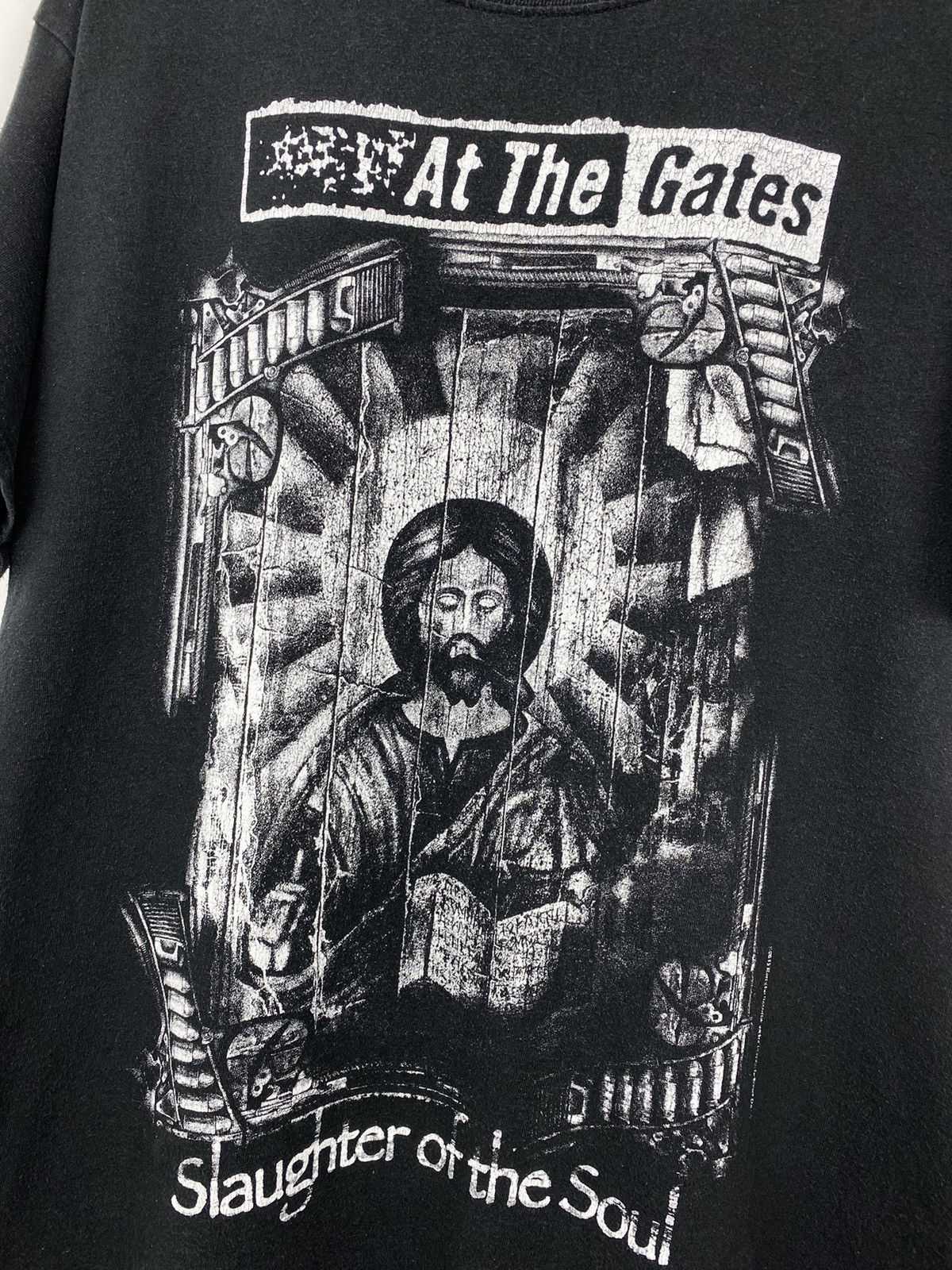 Band Tees Y2K At The Gates Slaughter of the Soul T Shirt In Flames Size US L / EU 52-54 / 3 - 2 Thumbnail