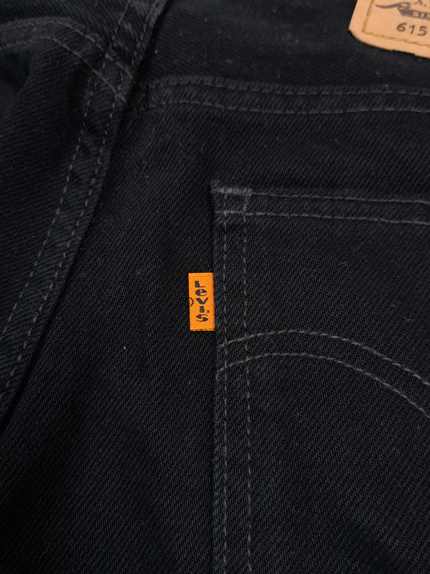 Levi's × Levi's Vintage Clothing × Vintage 💎 90's Vintage Levi's 615 32/34 Black Straight Denim Jeans Size US 32 / EU 48 - 4 Thumbnail
