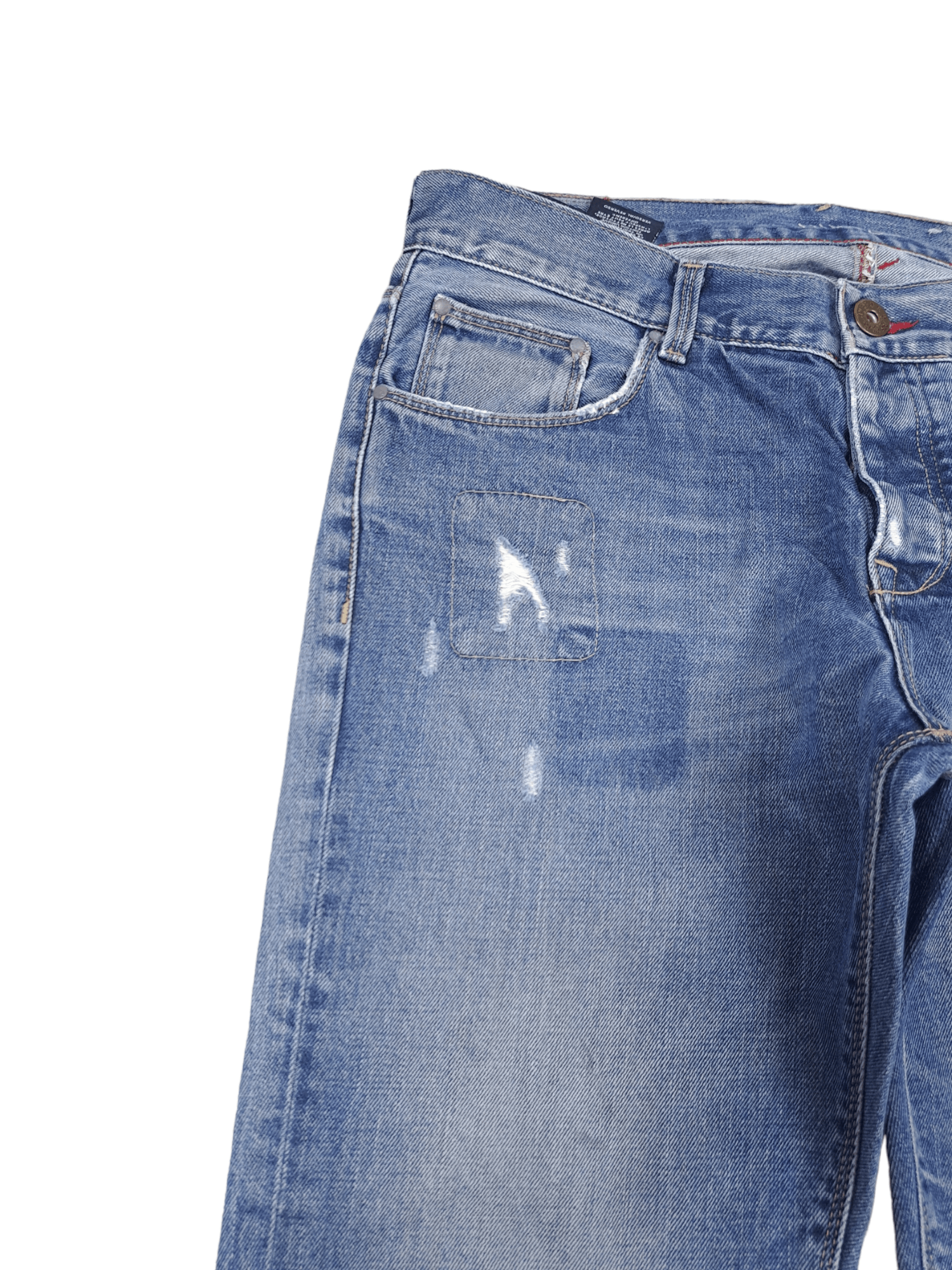 Tommy Hilfiger × Vintage 💎 Vintage Patchwork 34/34 Tommy Hilfiger Blue Denim Jeans Size US 29 - 2 Thumbnail