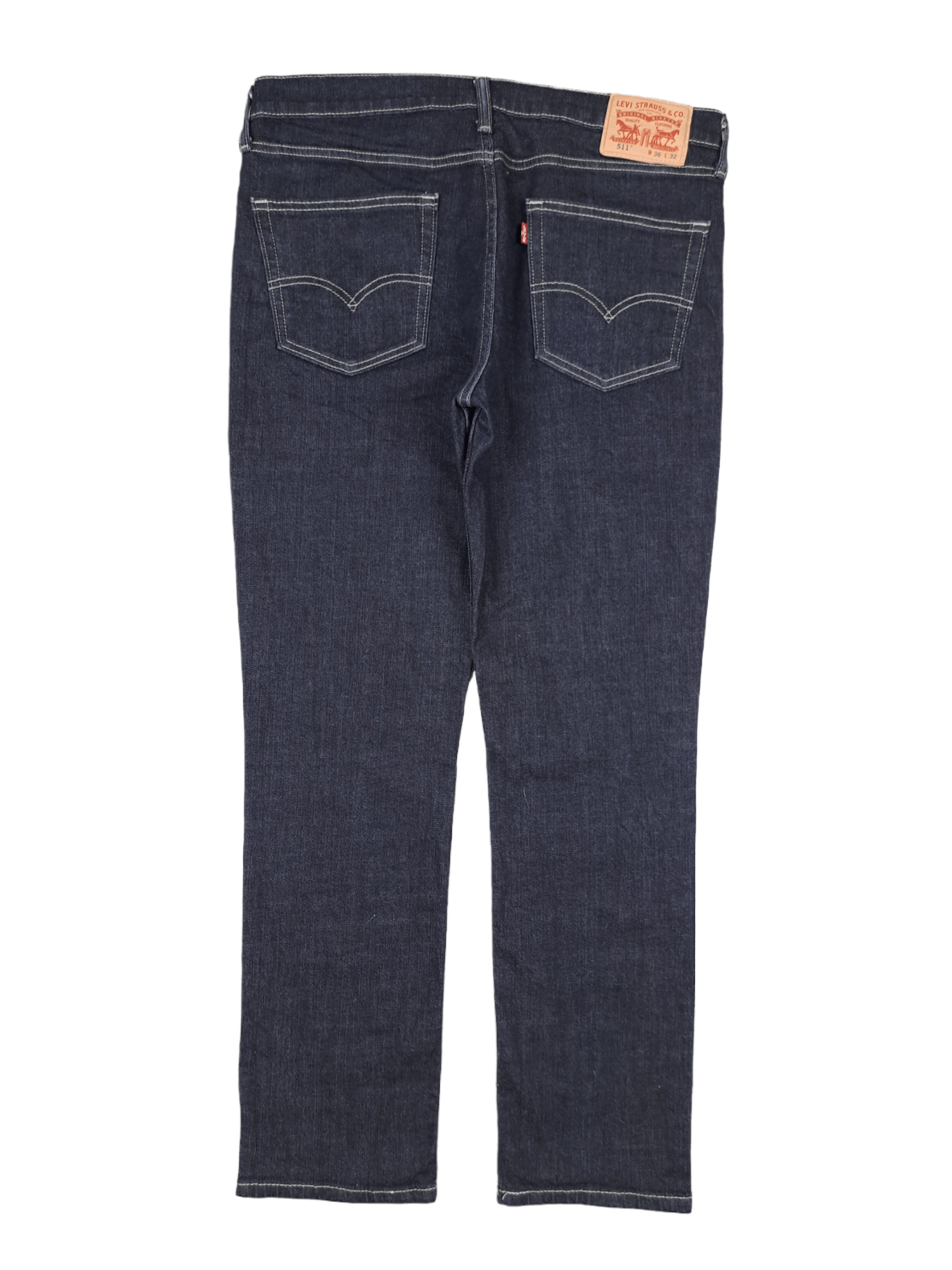 Levi's × Levi's Vintage Clothing × Vintage 💎 Vintage Levi's 511 36/32 Dark Gray Straight Jeans Size US 33 - 2 Thumbnail