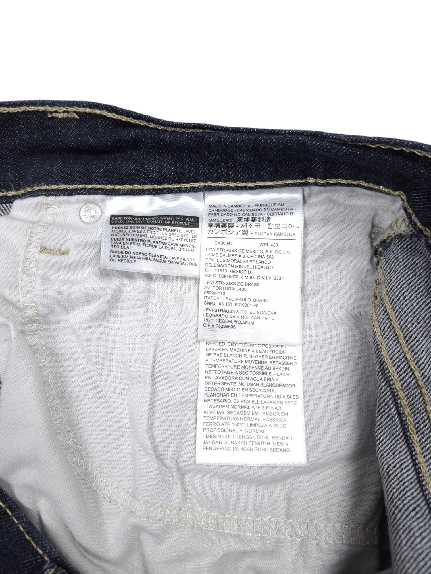 Levi's × Levi's Vintage Clothing × Vintage 💎 Vintage Levi's 511 36/32 Dark Gray Straight Jeans Size US 33 - 4 Thumbnail