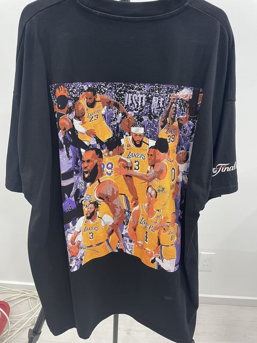 sergio calabasas Lakers 2020 Champions Oversized T Sized M