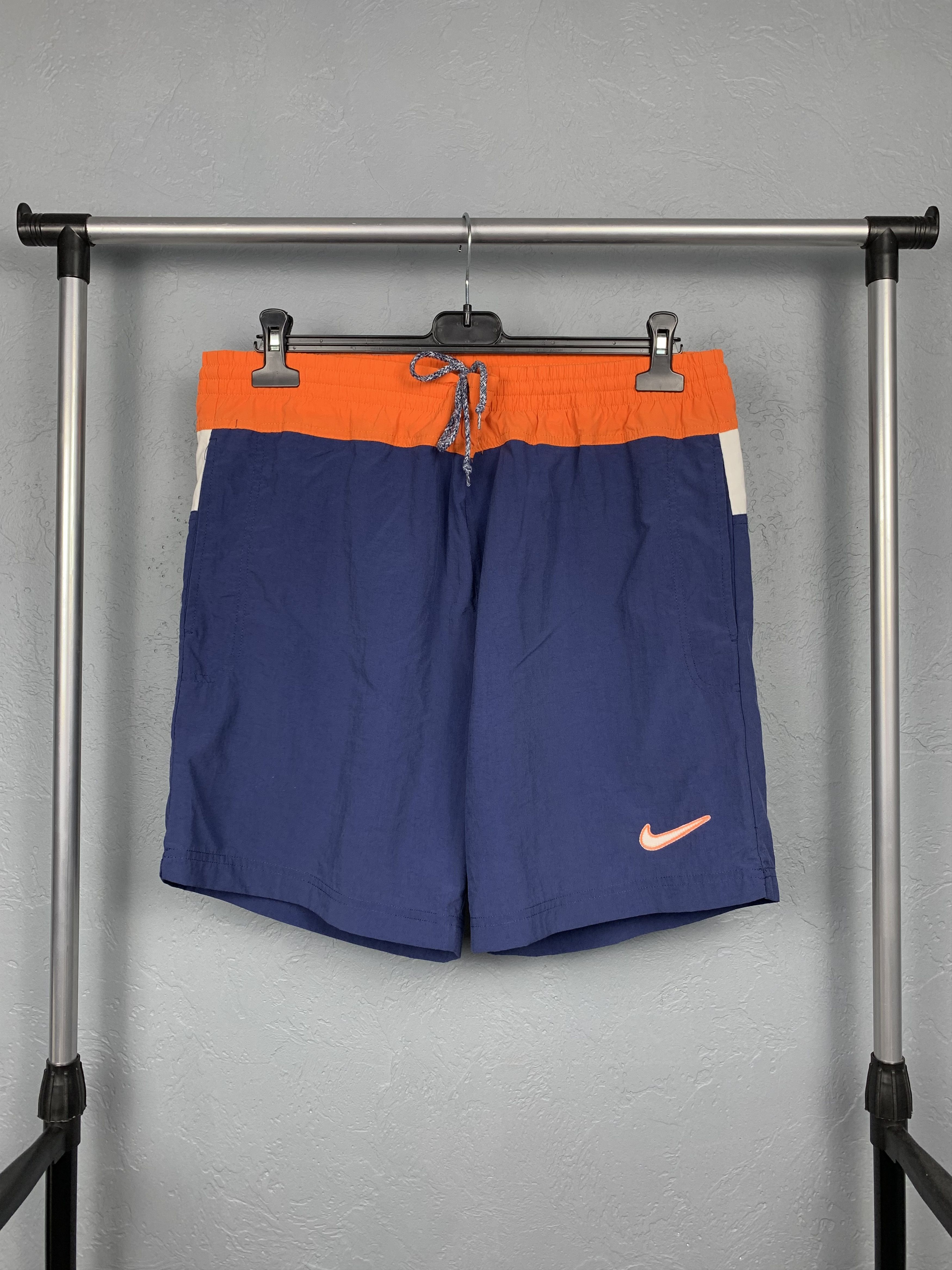 Nike × Vintage Nike 90s Vintage Nylon Mens Shorts Y2K Size US 32 / EU 48 - 3 Thumbnail