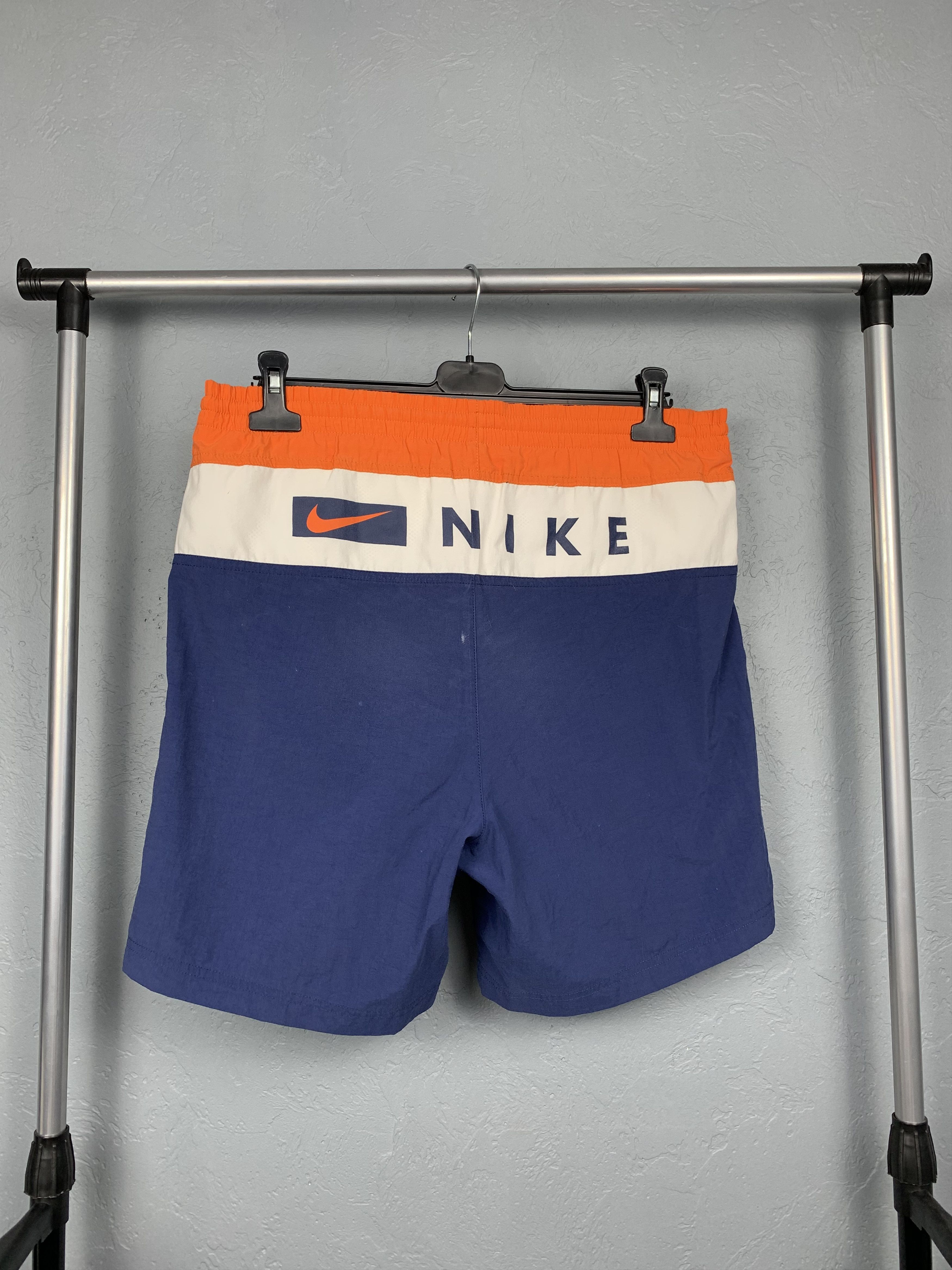 Nike × Vintage Nike 90s Vintage Nylon Mens Shorts Y2K Size US 32 / EU 48 - 1 Thumbnail