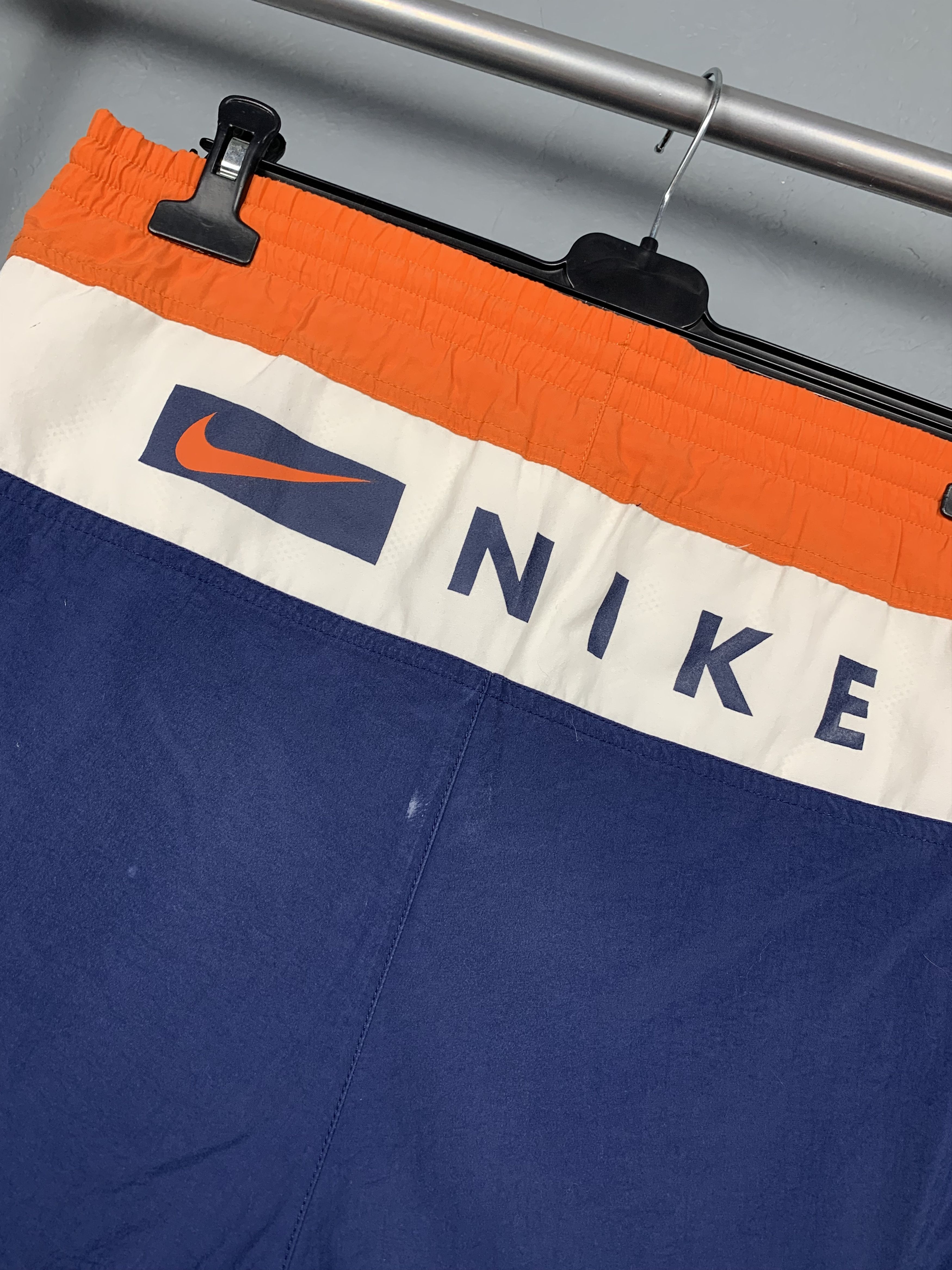 Nike × Vintage Nike 90s Vintage Nylon Mens Shorts Y2K Size US 32 / EU 48 - 2 Thumbnail