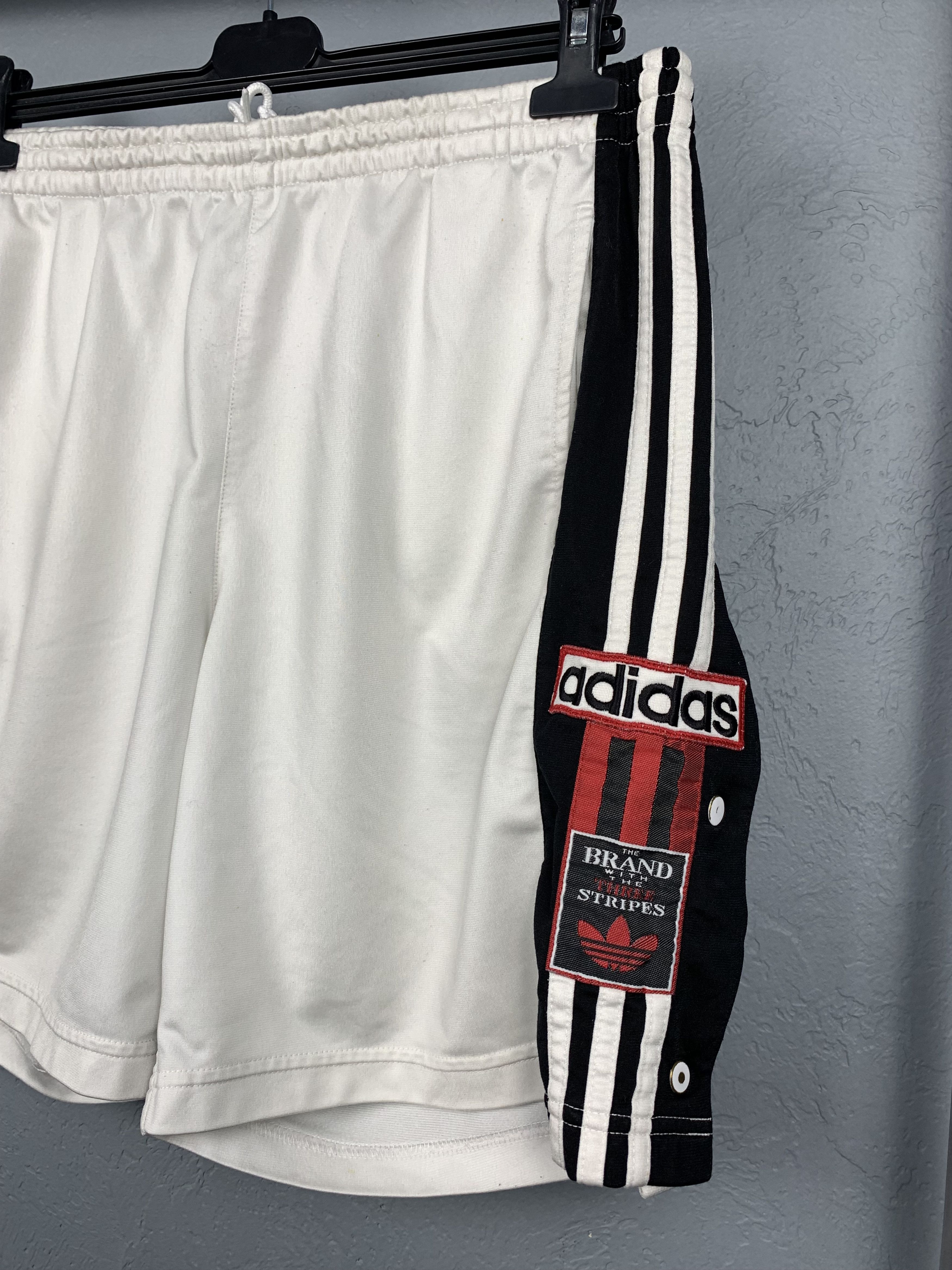 Adidas × Vintage Adidas 90s Vintage Nylon Mens Shorts Size US 32 / EU 48 - 2 Thumbnail