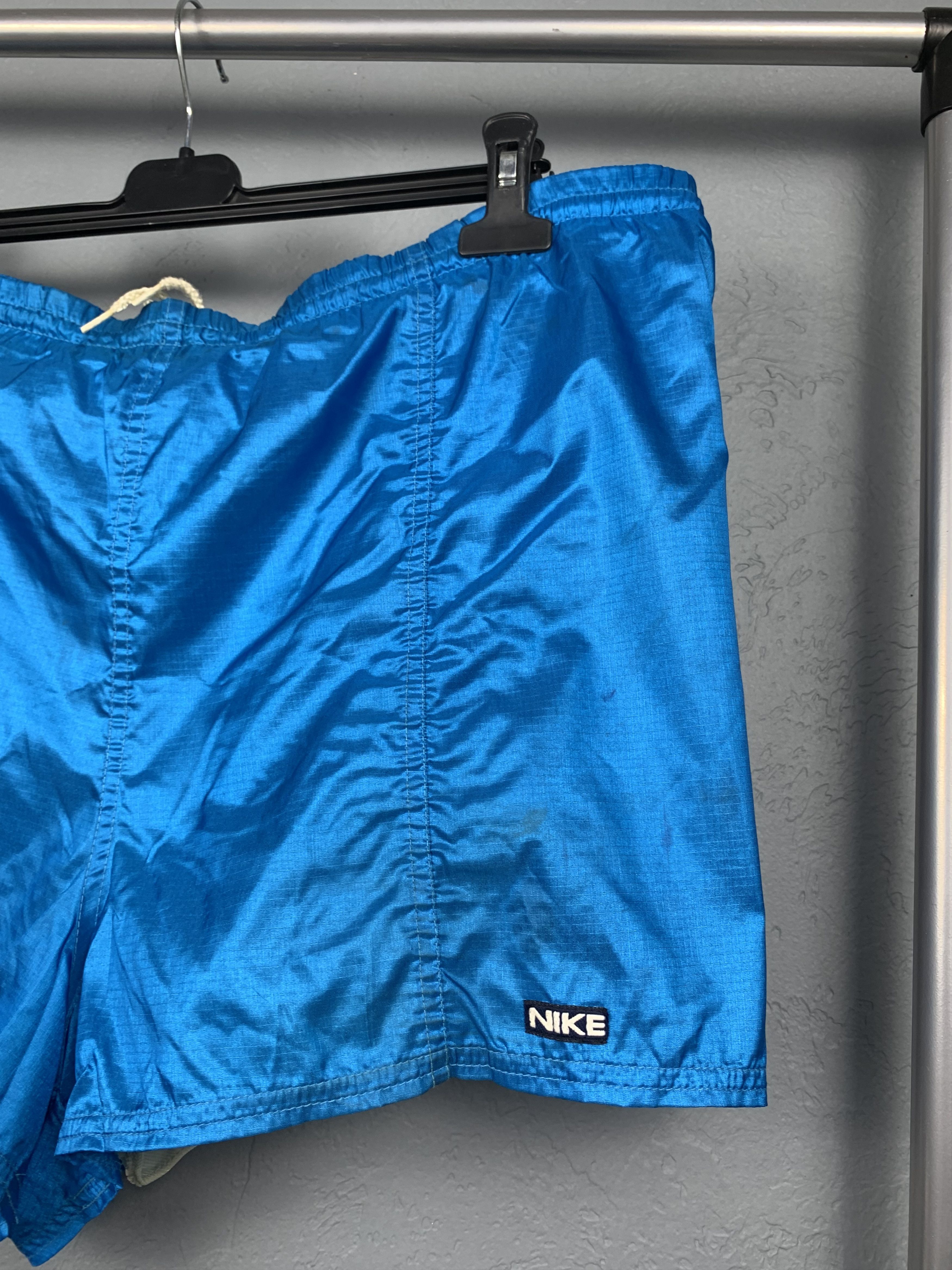 Nike × Vintage Nike 90s Vintage Nylon Mens Shorts Y2K Size US 36 / EU 52 - 2 Thumbnail