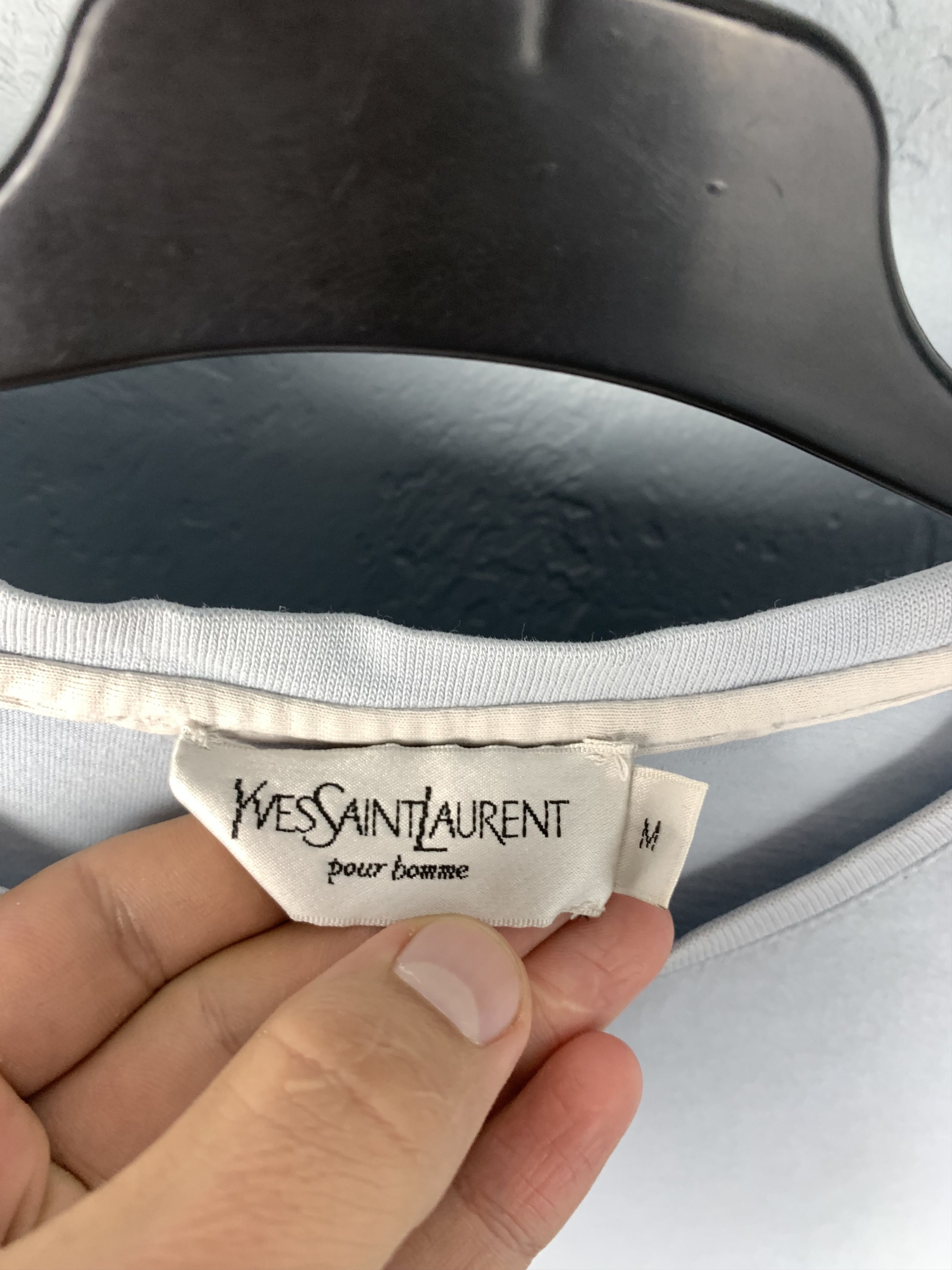 Yves Saint Laurent Yves Saint Laurent YSL Mens Big Logo T-Shirt Tee Size US M / EU 48-50 / 2 - 4 Thumbnail