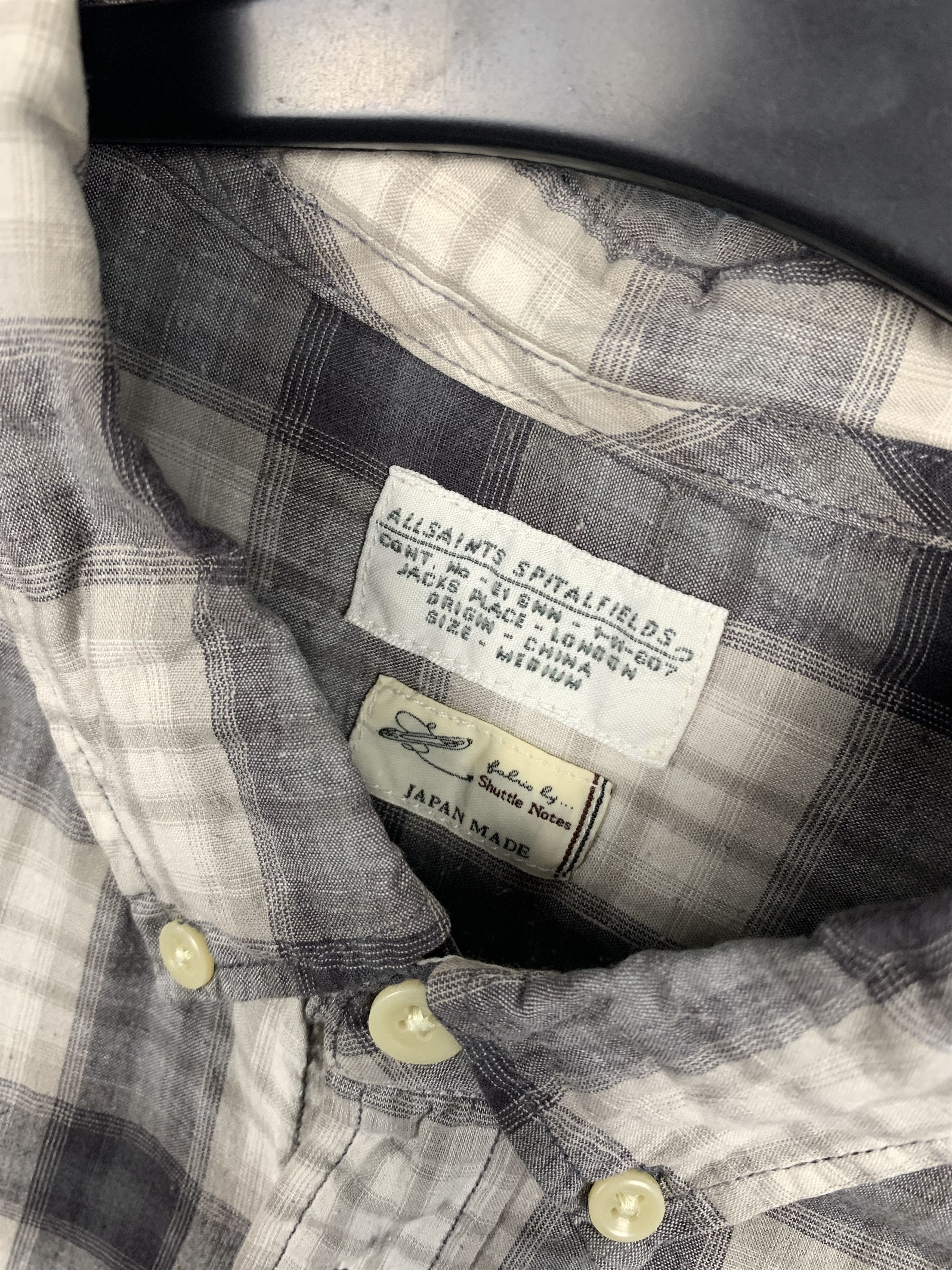 Allsaints AllSaints Woodburn Mens Long Sleeve Plaid Shirt Japan Made Size US M / EU 48-50 / 2 - 3 Thumbnail