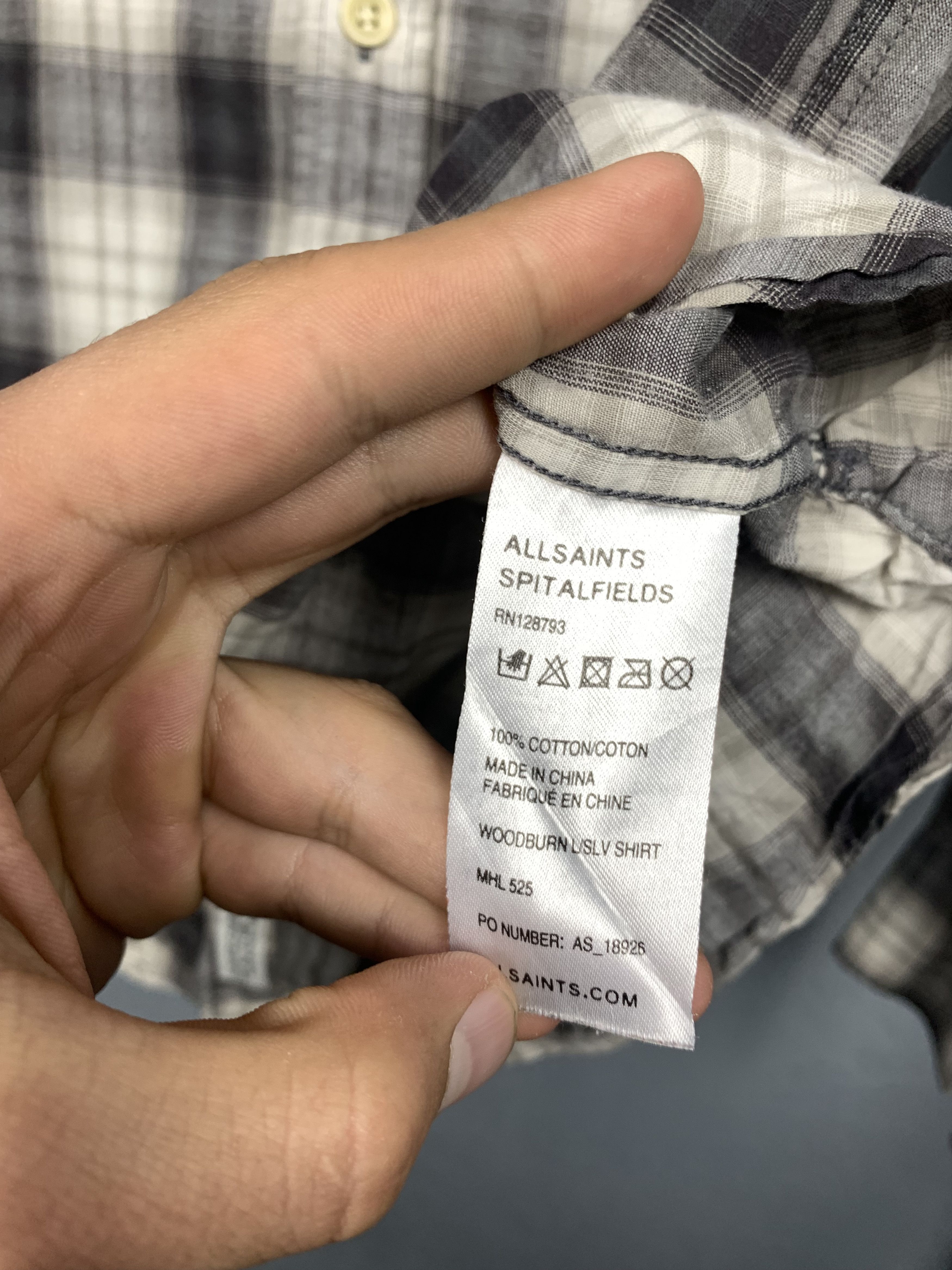 Allsaints AllSaints Woodburn Mens Long Sleeve Plaid Shirt Japan Made Size US M / EU 48-50 / 2 - 4 Thumbnail