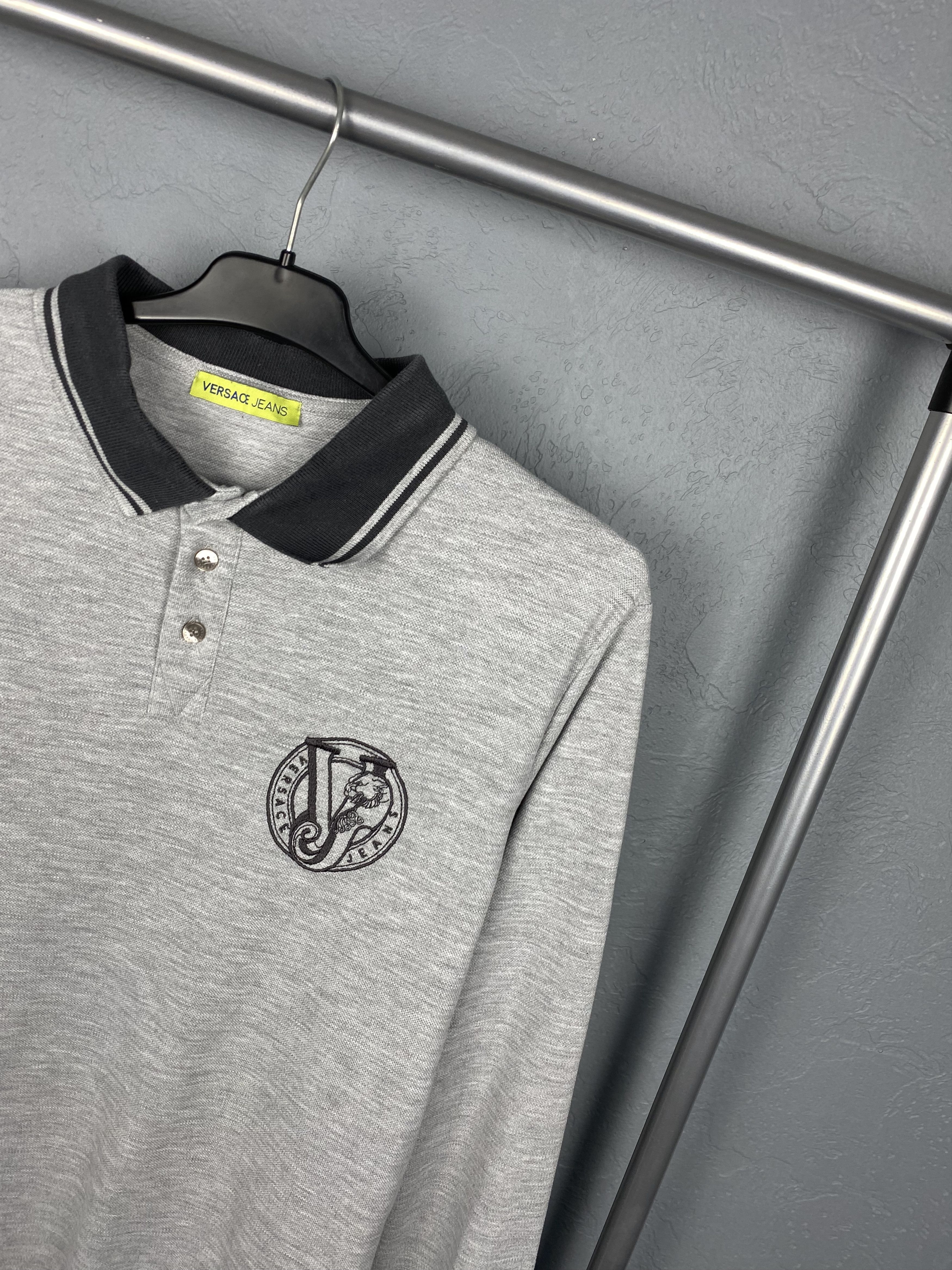 Versace × Versace Jeans Couture × Versus Versace Versace Jeans Couture Long Sleeve Polo Shirt Tee Size US M / EU 48-50 / 2 - 2 Thumbnail
