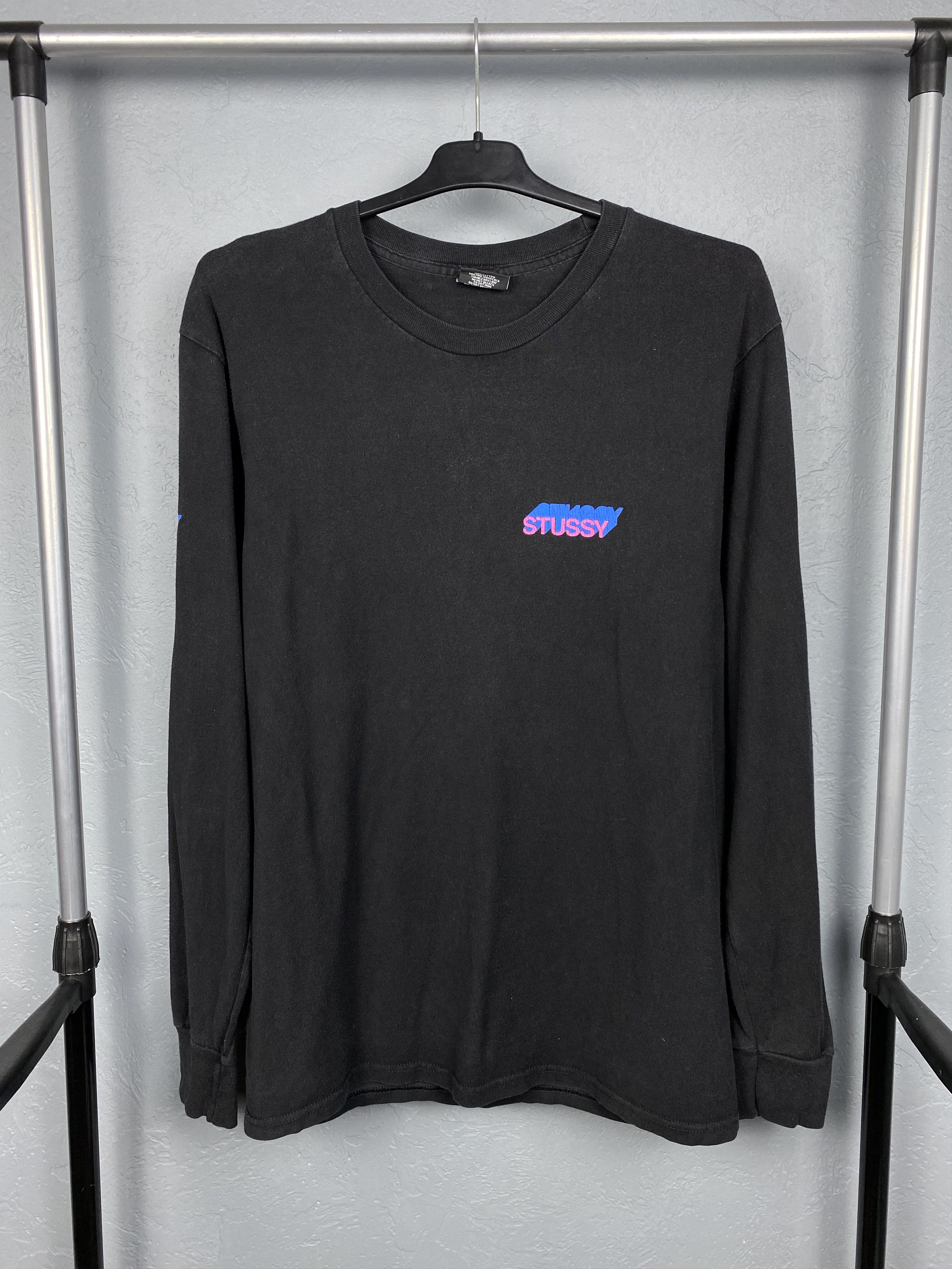 Stussy × Vintage Stussy Vintage Faded Long Sleeve T-Shirt Tee Hold A Medz Size US M / EU 48-50 / 2 - 4 Thumbnail
