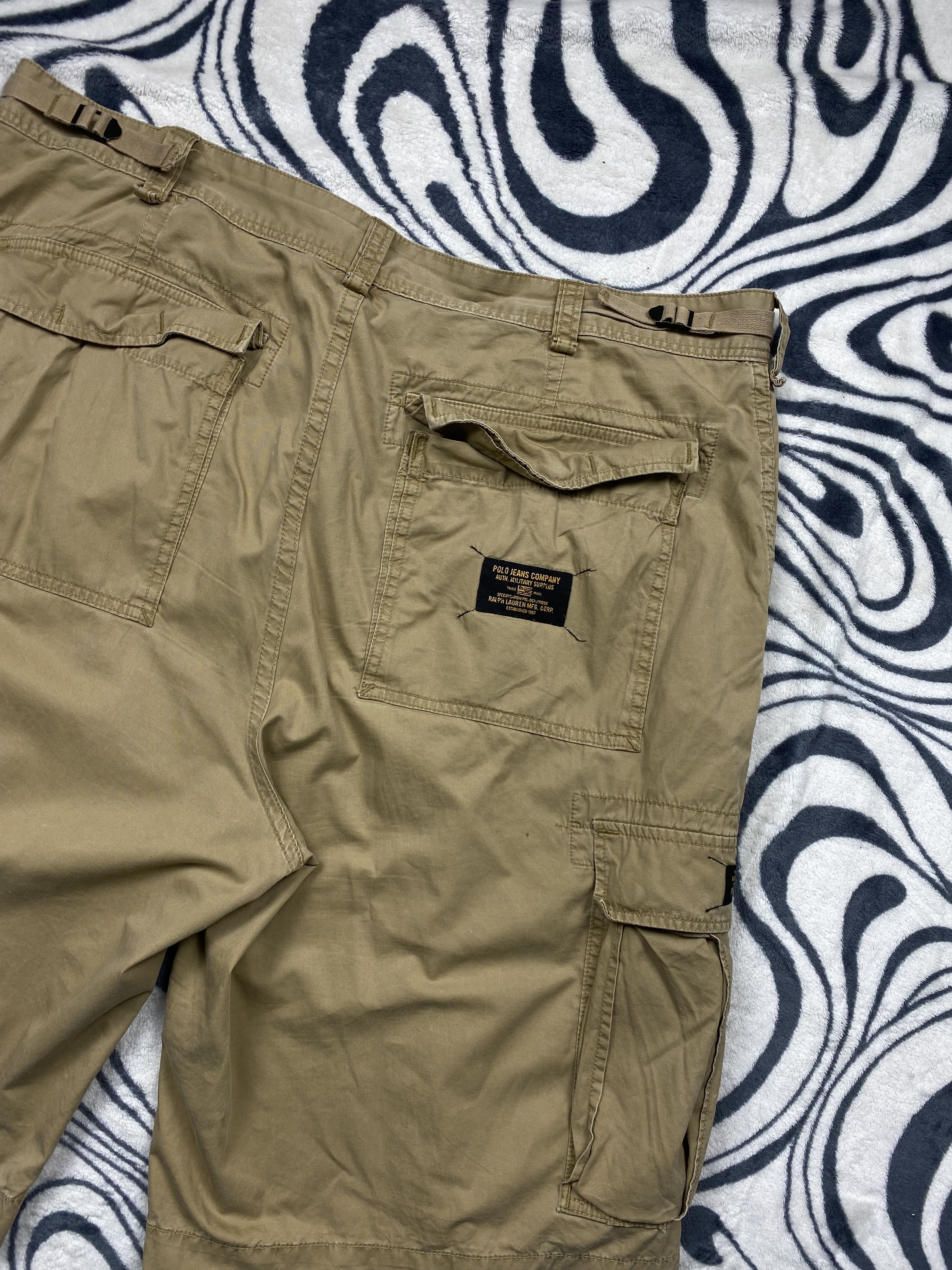 Polo Ralph Lauren × Ralph Lauren Sport × Vintage Polo Jeans Company Vintage Mens Cargo Shorts Y2K Size US 40 / EU 56 - 8 Thumbnail
