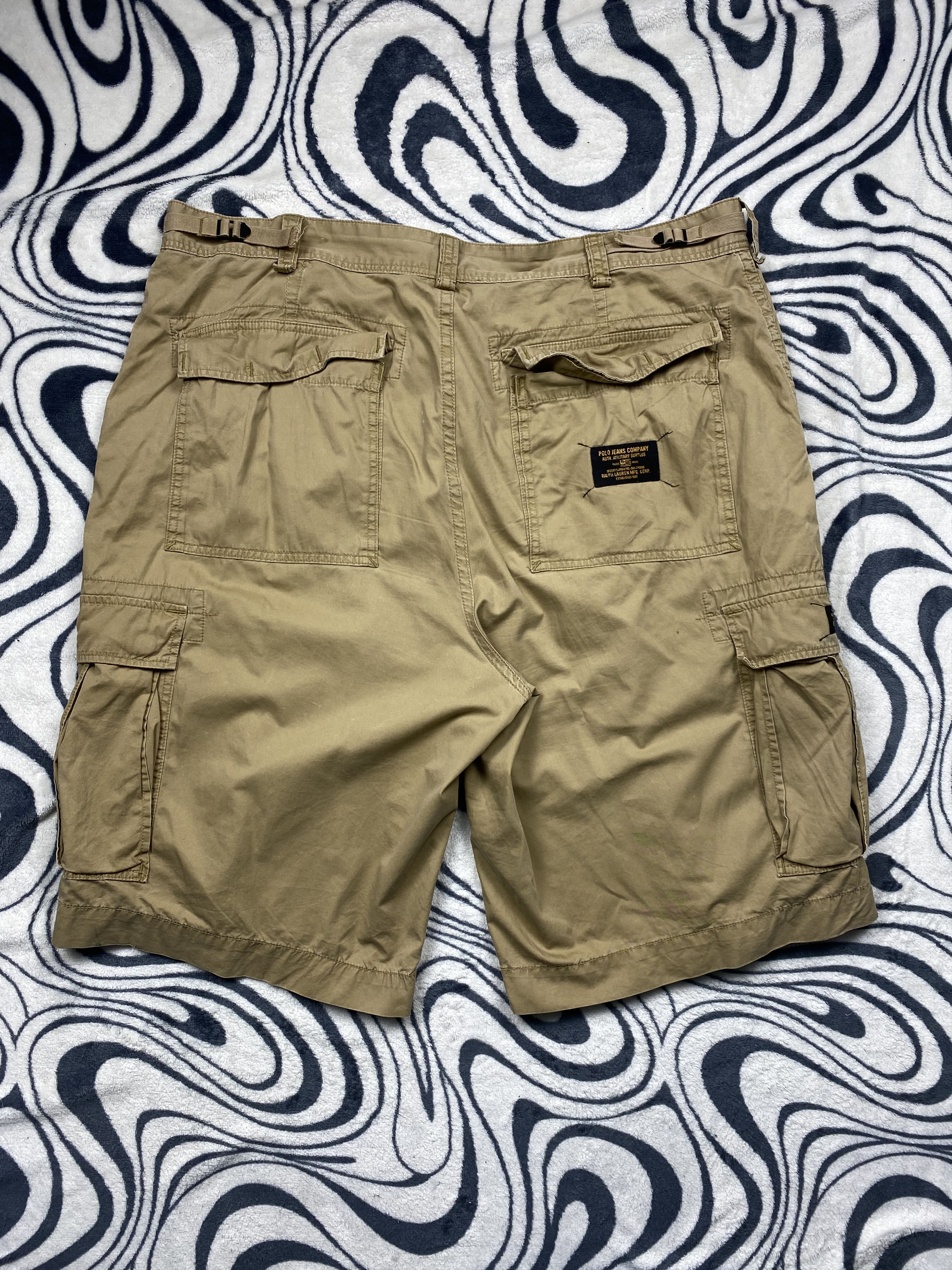 Polo Ralph Lauren × Ralph Lauren Sport × Vintage Polo Jeans Company Vintage Mens Cargo Shorts Y2K Size US 40 / EU 56 - 7 Thumbnail