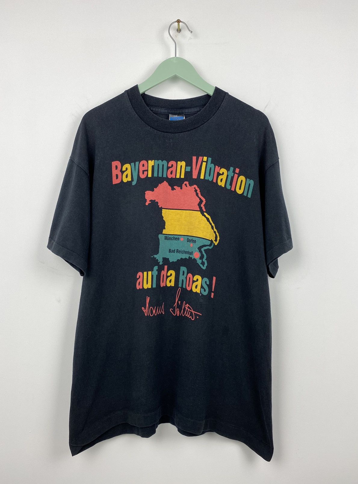 Vintage Bayerman Vibration Hans Sollner T Shirt Bob Marley -  threedaughtersproperties.com