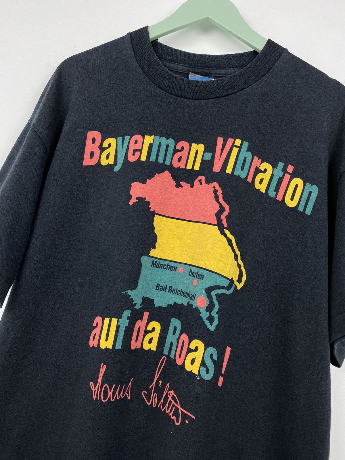 Band Tees Vintage Bayerman Vibration Hans Sollner T Shirt Bob Marley Size US L / EU 52-54 / 3 - 2 Thumbnail