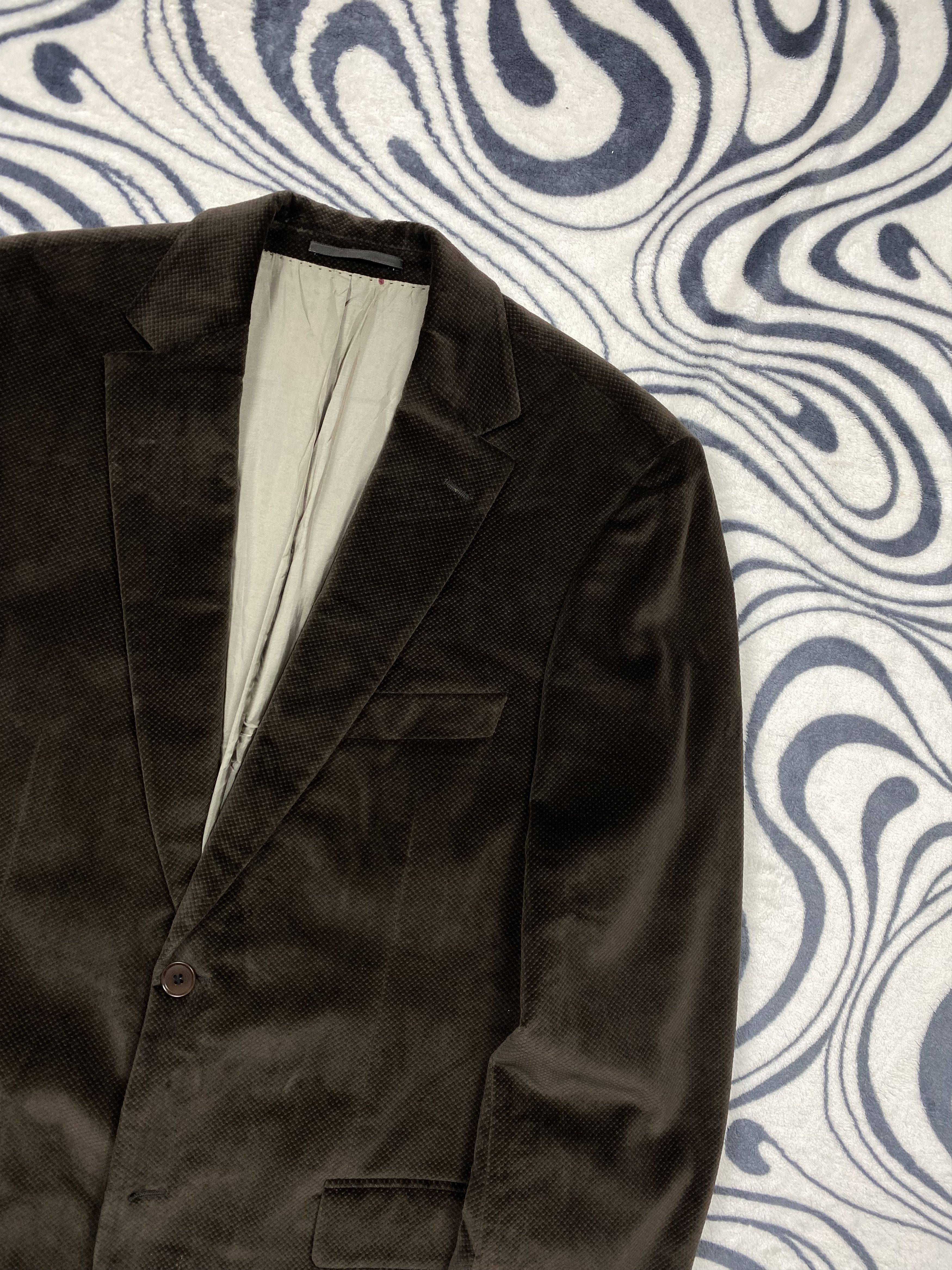 Hugo Boss Hugo Boss Vintage Mens Velour Blazer Jacket Size US L / EU 52-54 / 3 - 2 Thumbnail