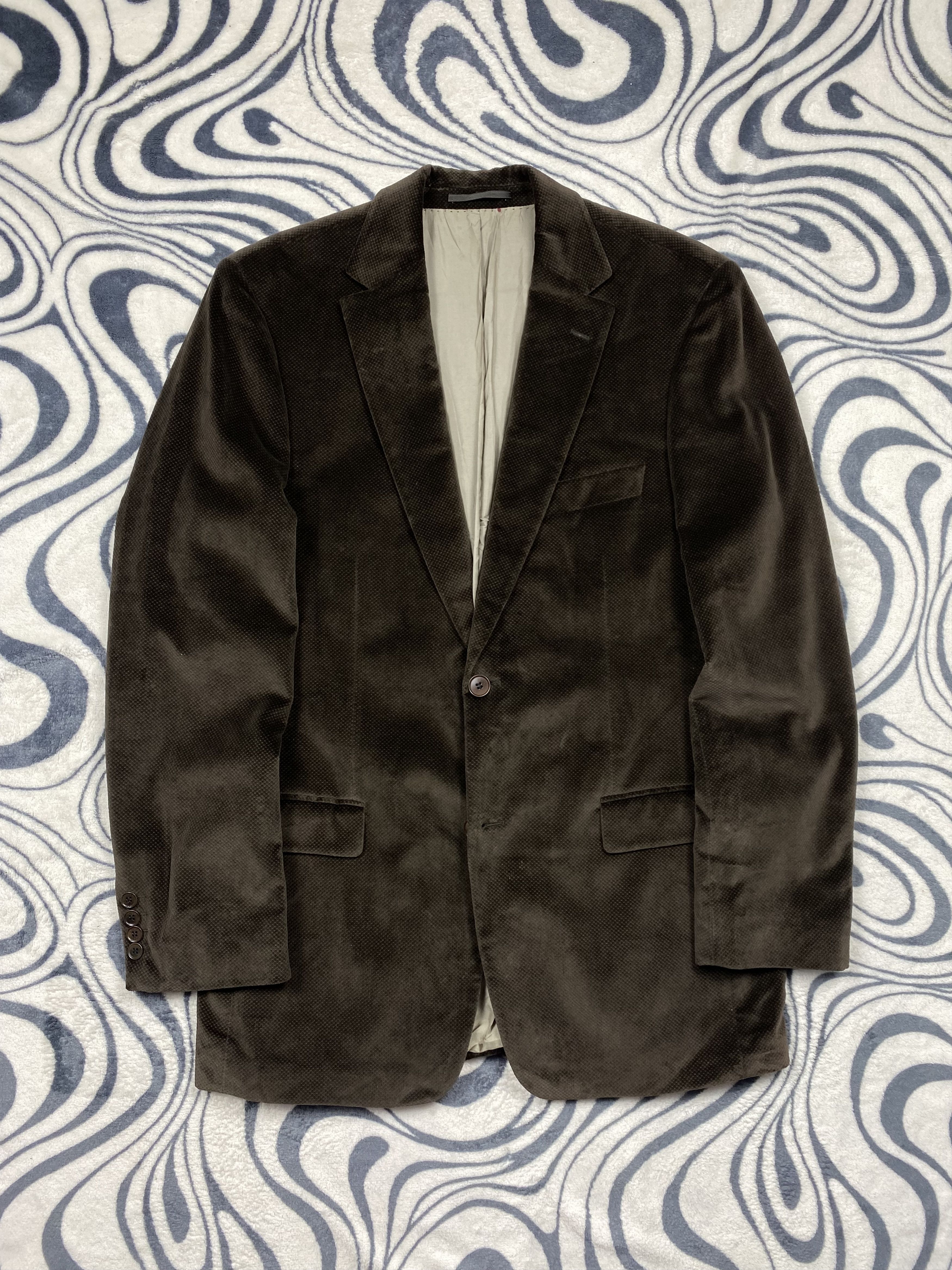 Hugo Boss Hugo Boss Vintage Mens Velour Blazer Jacket Size US L / EU 52-54 / 3 - 1 Thumbnail