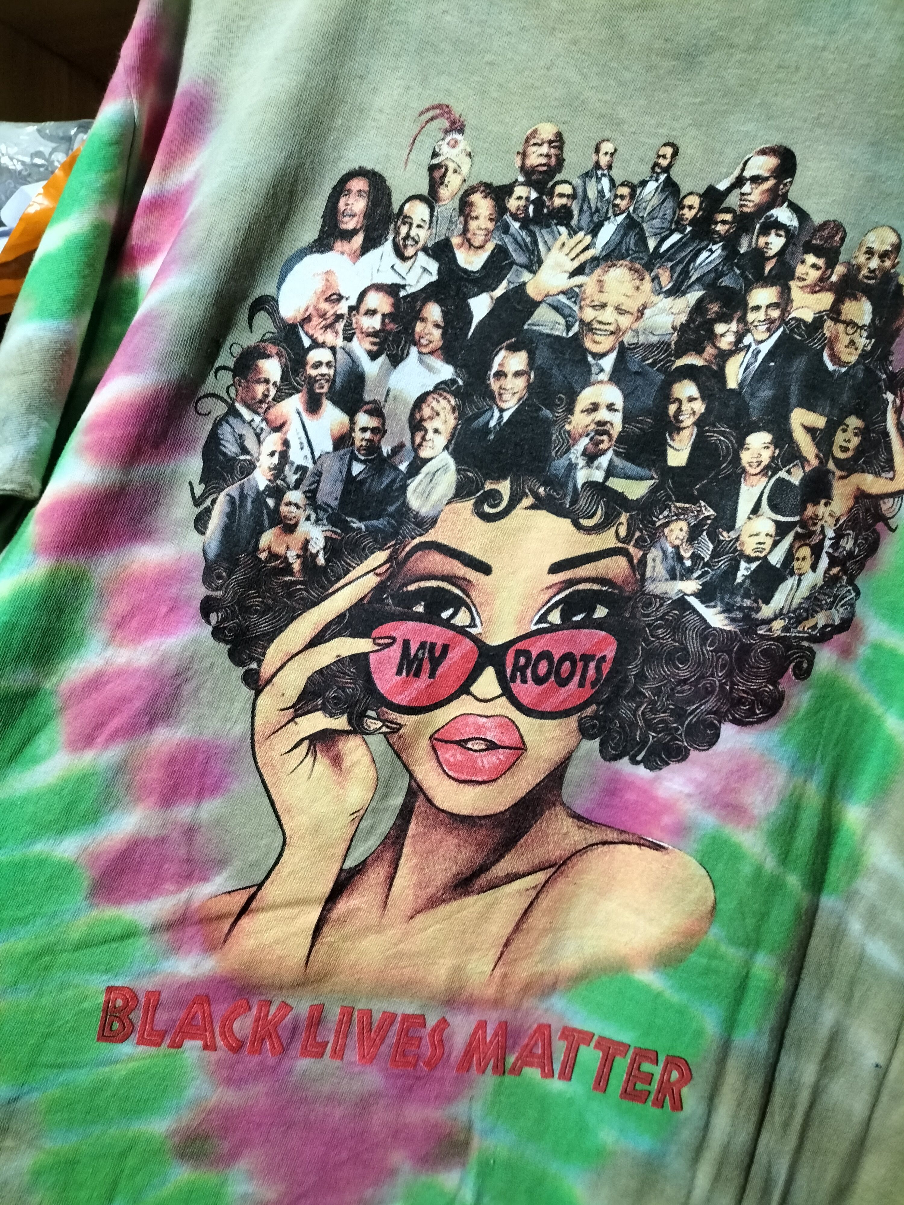 Rap Tees Vintage Fashion Black Lives Matter Bob Marley Malcolm x Size US L / EU 52-54 / 3 - 2 Thumbnail