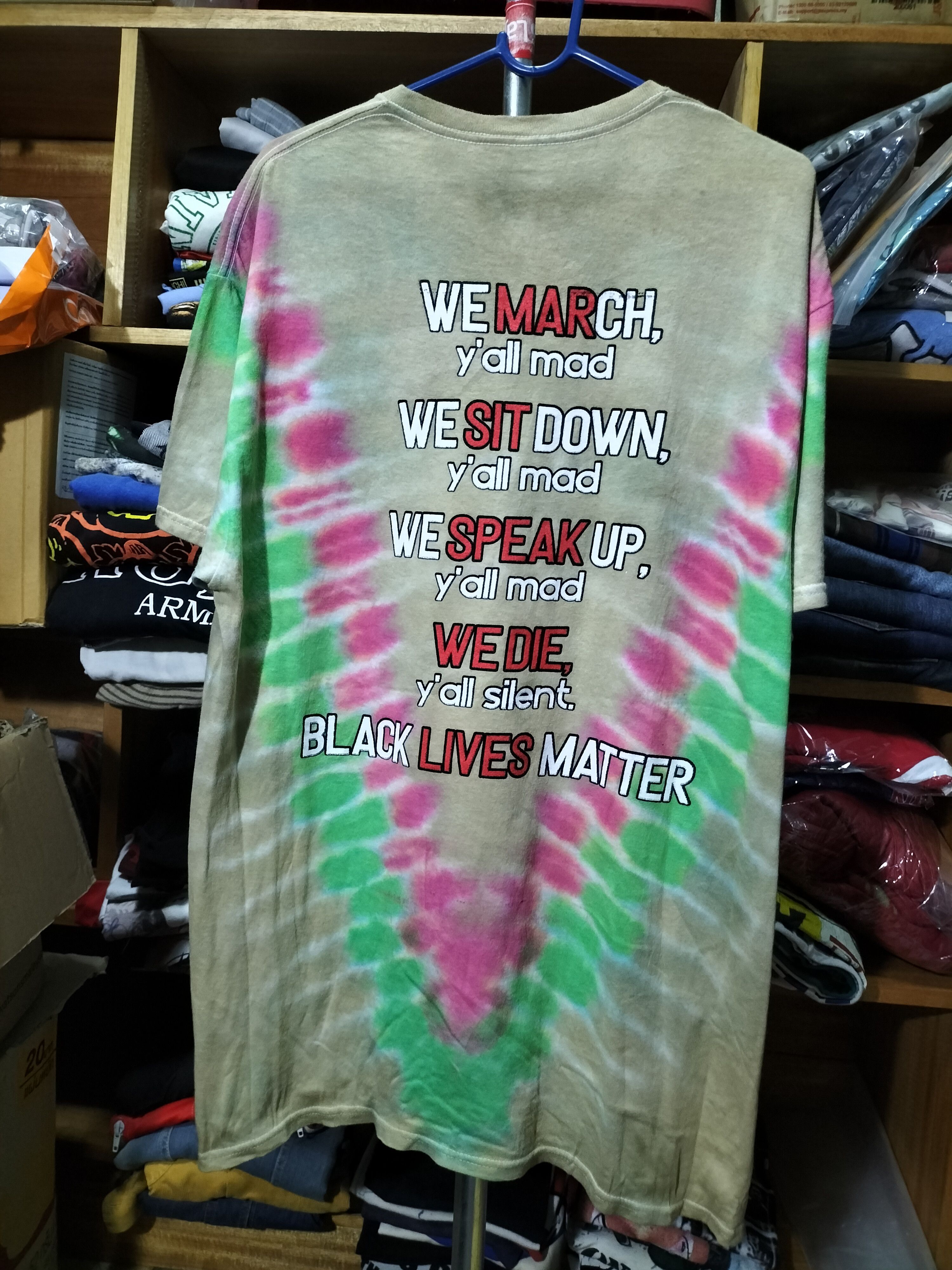 Rap Tees Vintage Fashion Black Lives Matter Bob Marley Malcolm x Size US L / EU 52-54 / 3 - 6 Thumbnail