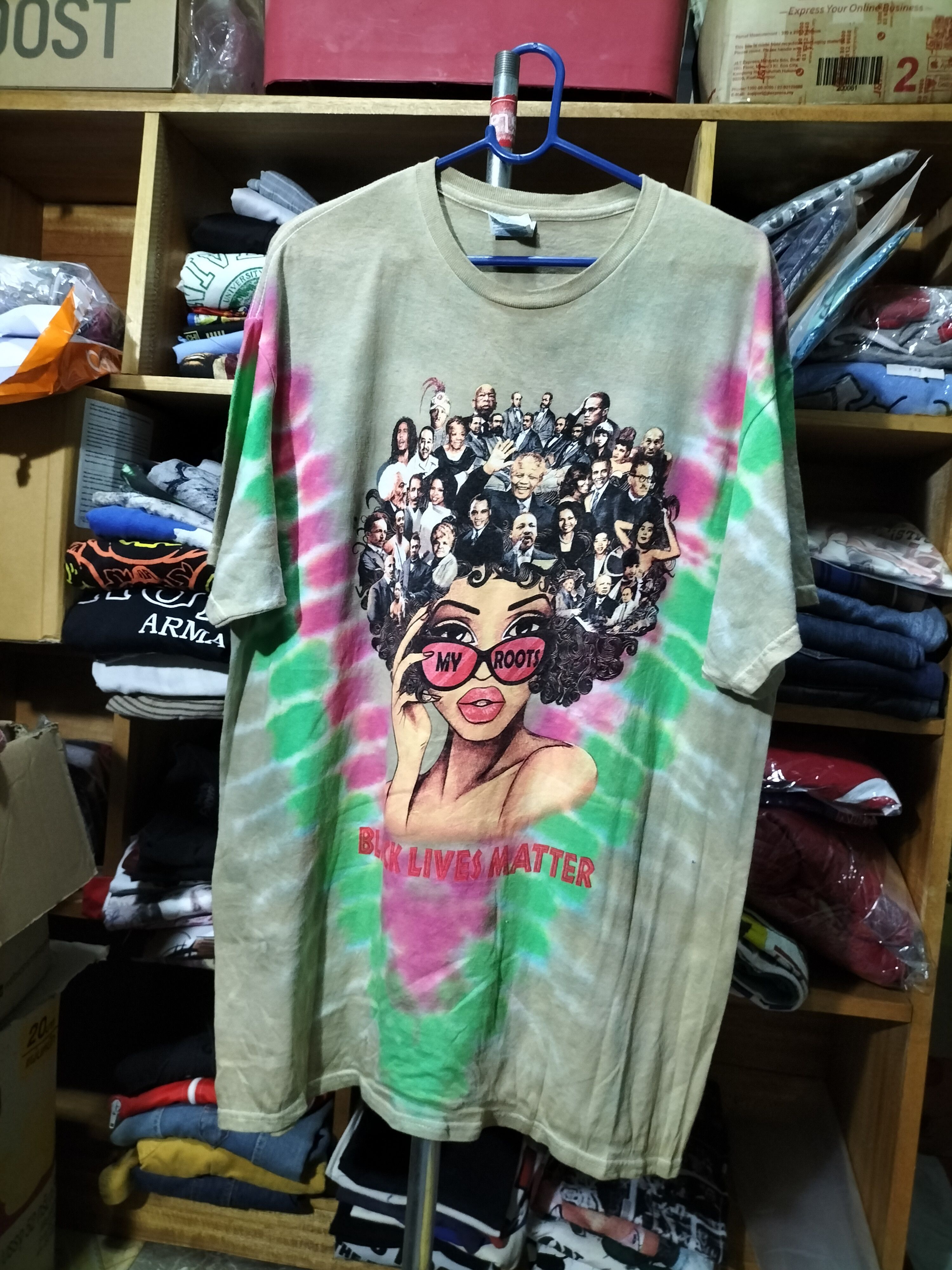 Rap Tees Vintage Fashion Black Lives Matter Bob Marley Malcolm x Size US L / EU 52-54 / 3 - 1 Thumbnail