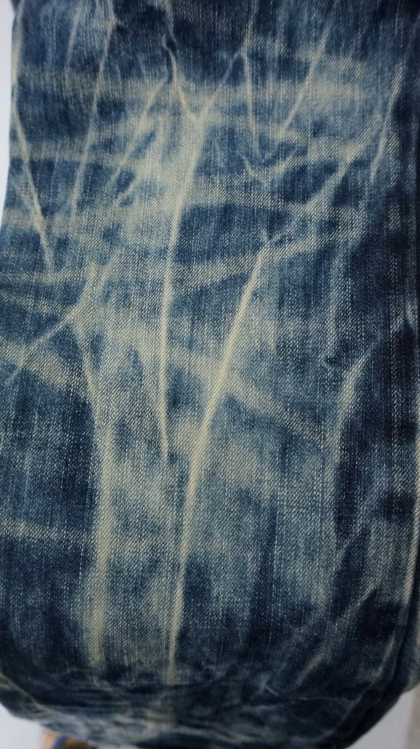 Japanese Brand 🎌 CLOUD72 Distressed Big Stitch Sashiko Slim fit Denim Size US 32 / EU 48 - 12 Thumbnail
