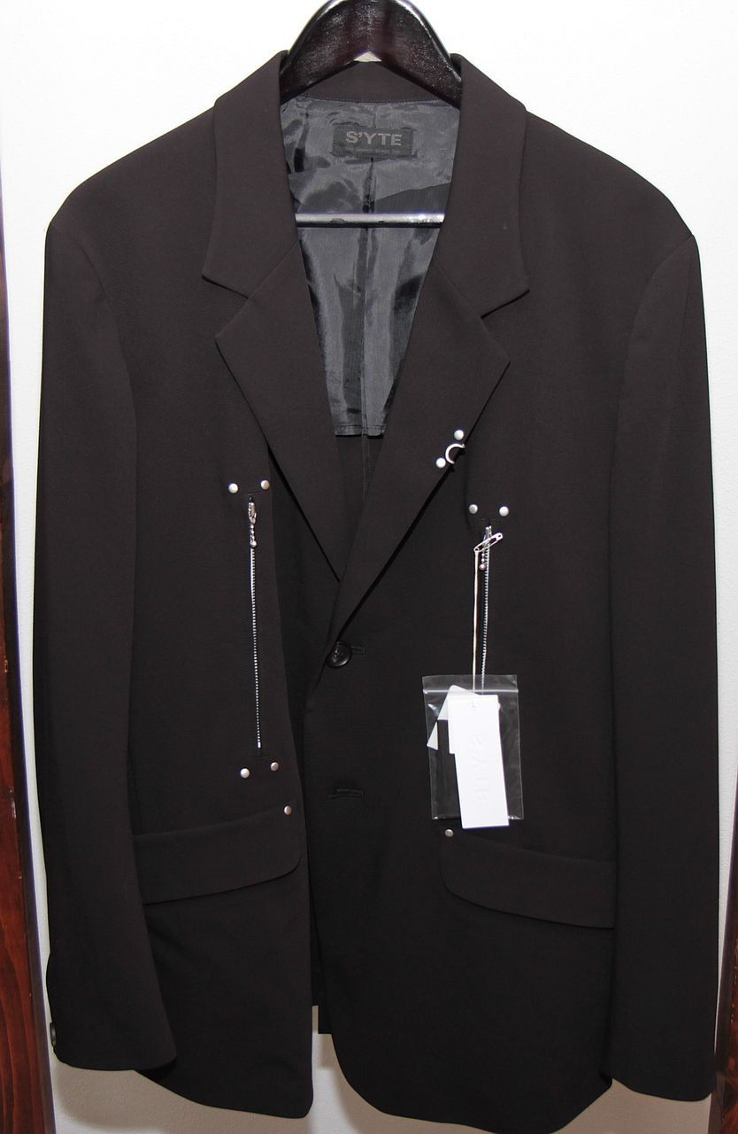 Yohji Yamamoto S'YTE PE/Rayon Gabardine Stretch 2BS Studs Jacket | Grailed