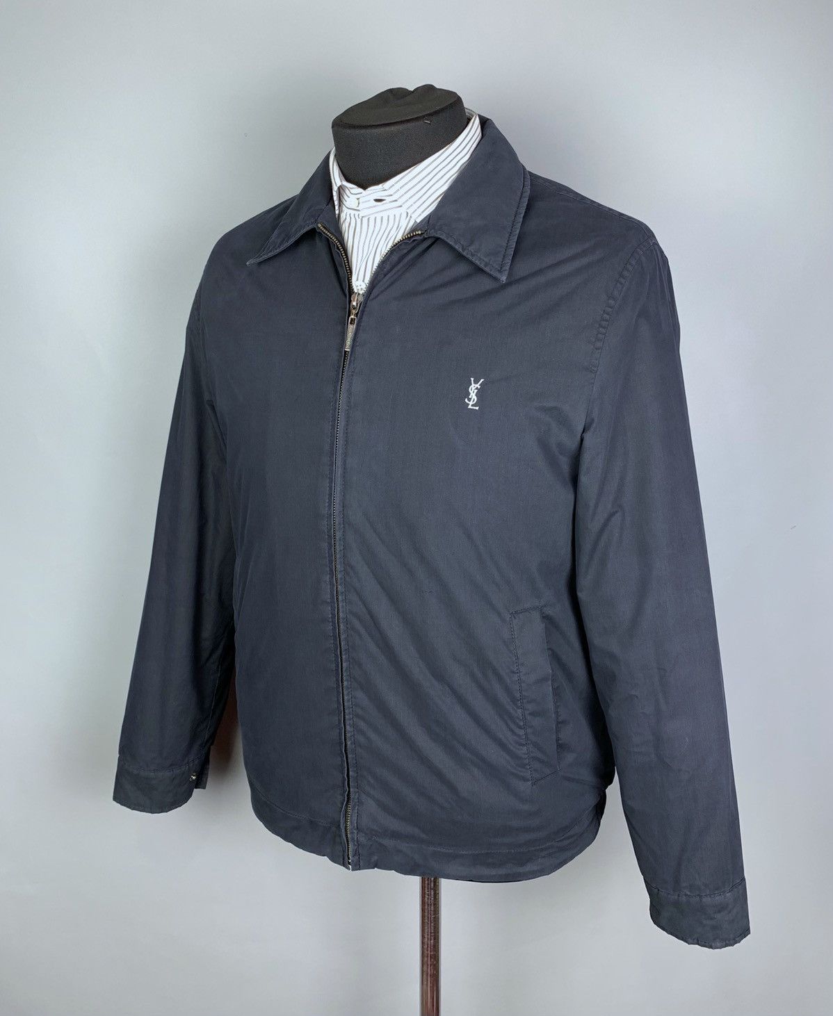 Vintage 90s YSL Yves Saint Laurent Harrington Jacket Size M