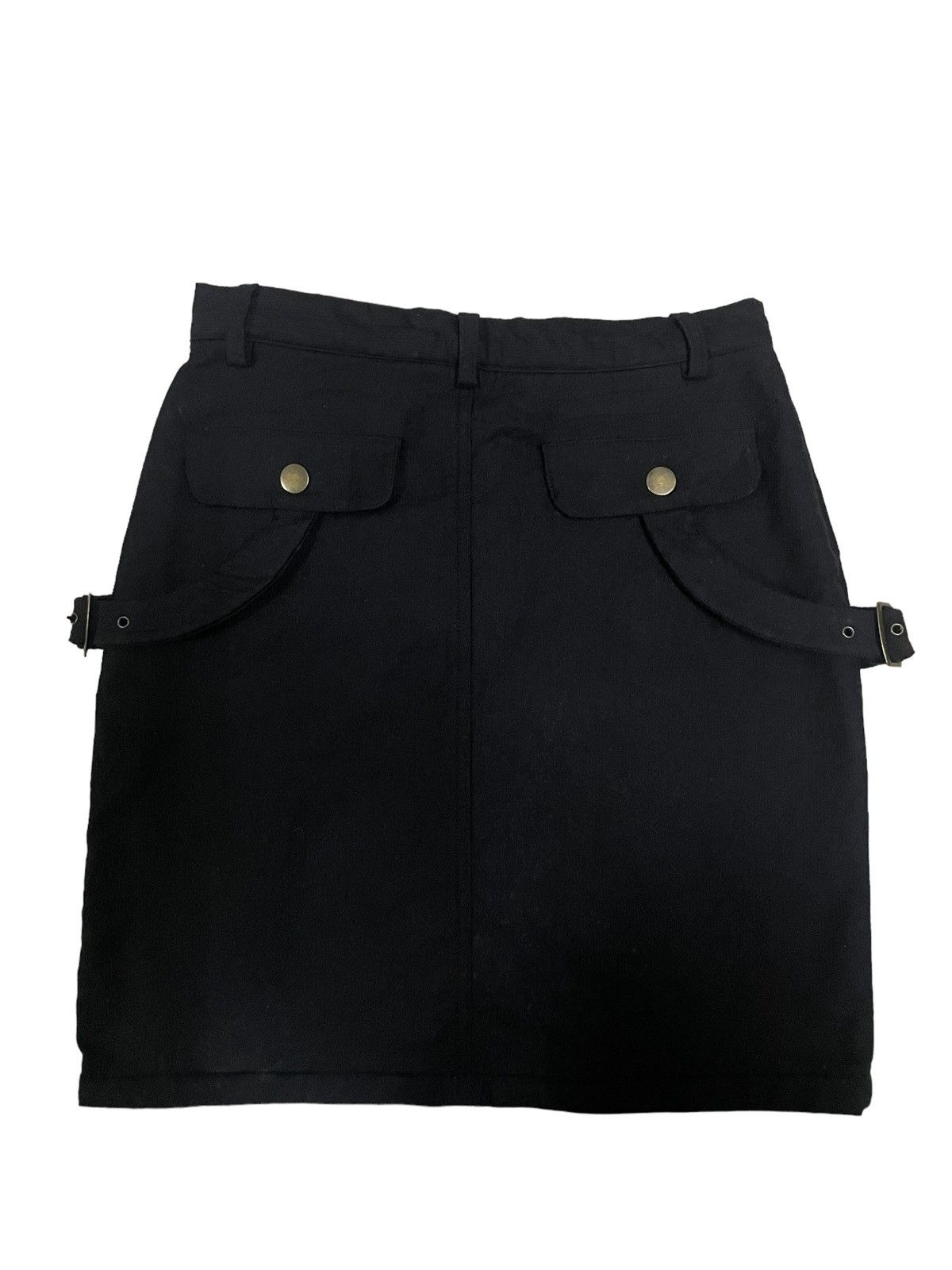 Japanese Brand Goth Wear Buckle/Multipocket Bondage Style Mini Skirt Size 25" / US 0 / IT 36 - 9 Thumbnail