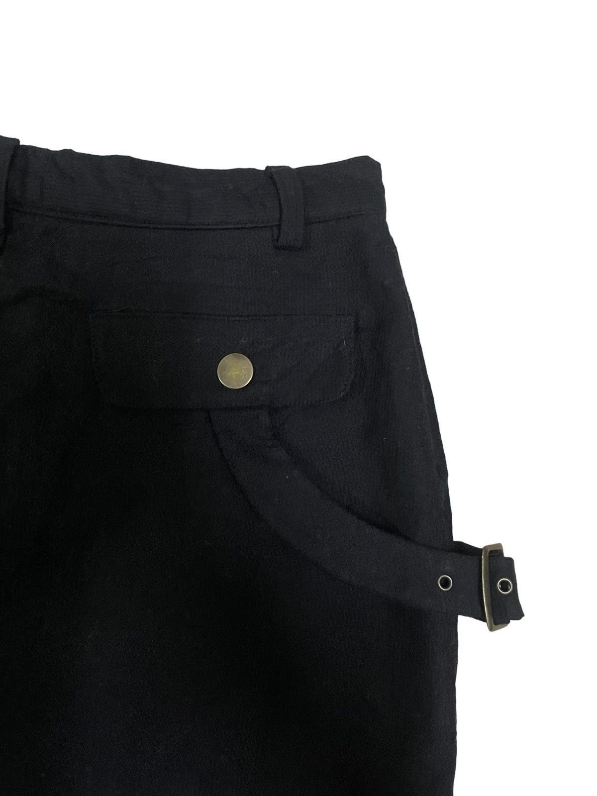 Japanese Brand Goth Wear Buckle/Multipocket Bondage Style Mini Skirt Size 25" / US 0 / IT 36 - 10 Thumbnail