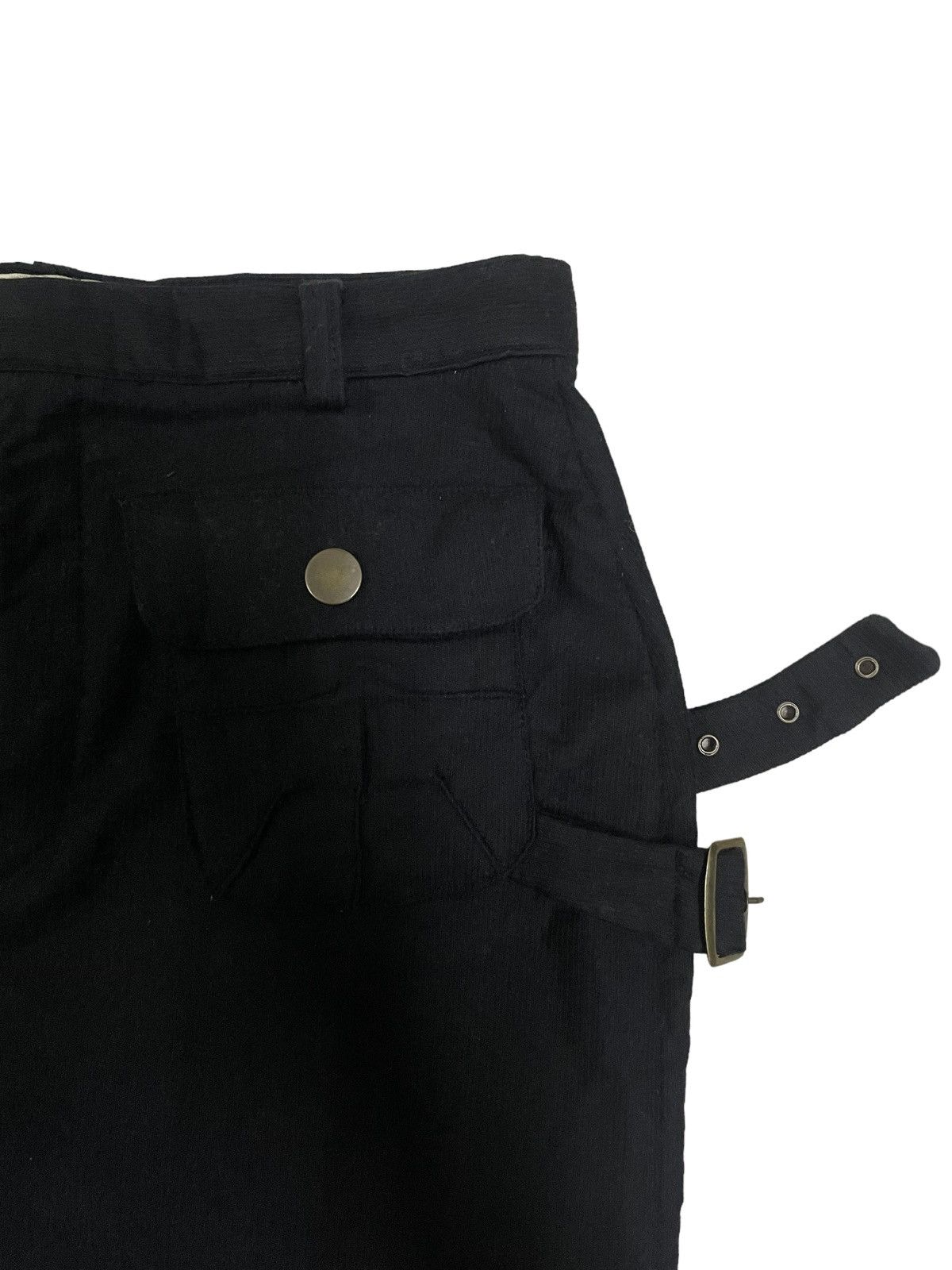 Japanese Brand Goth Wear Buckle/Multipocket Bondage Style Mini Skirt Size 25" / US 0 / IT 36 - 13 Thumbnail