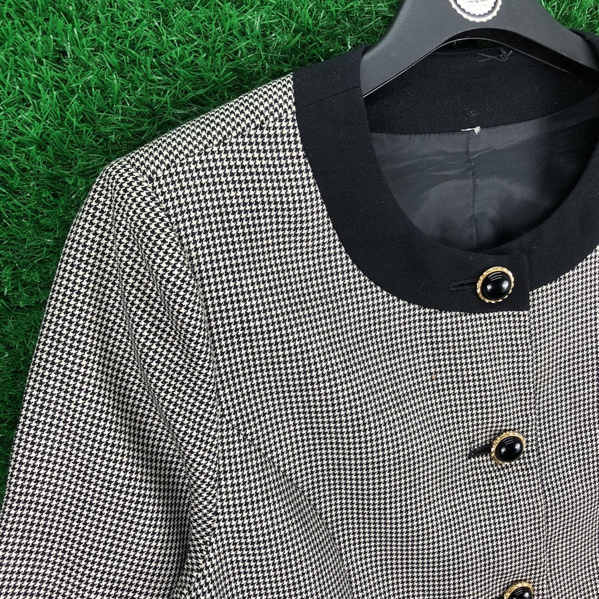 Vintage Vintage 80's Cardigan Houndstooth Women Cardi Coat Jacket Size S / US 4 / IT 40 - 2 Thumbnail