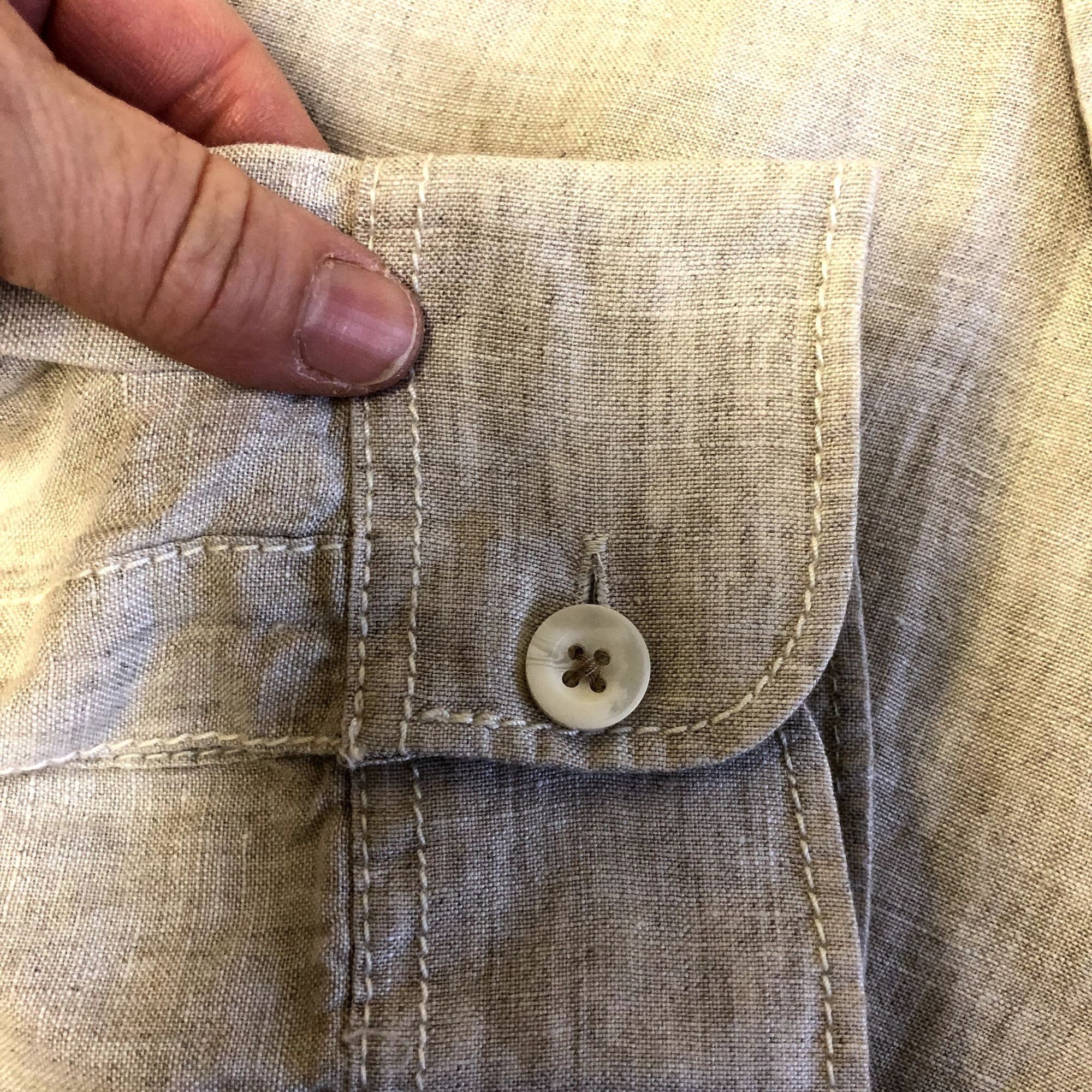 Tommy Bahama Relax NATURAL 100% LINEN TROPICAL Island Shirt