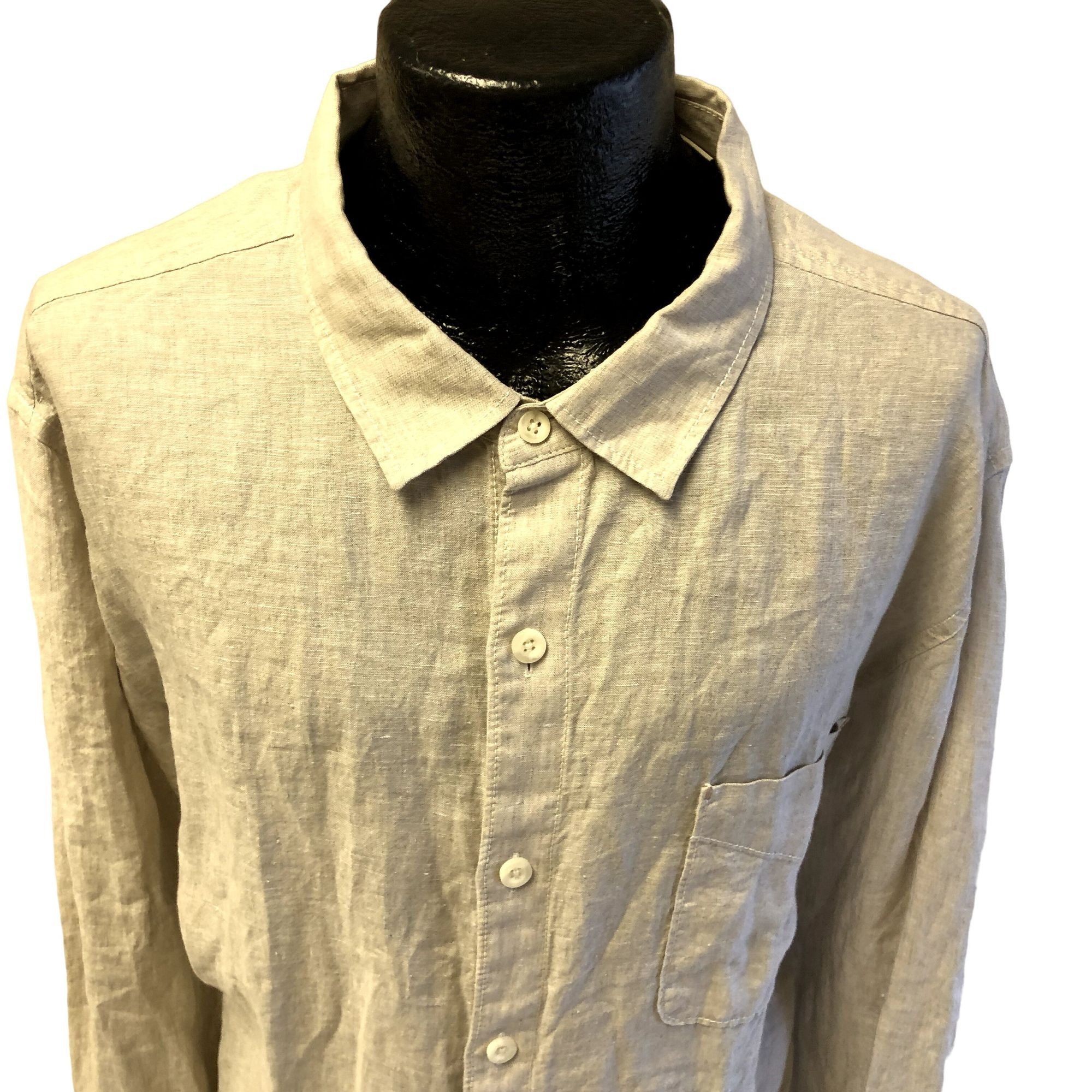 Tommy Bahama Relax NATURAL 100% LINEN TROPICAL Island Shirt